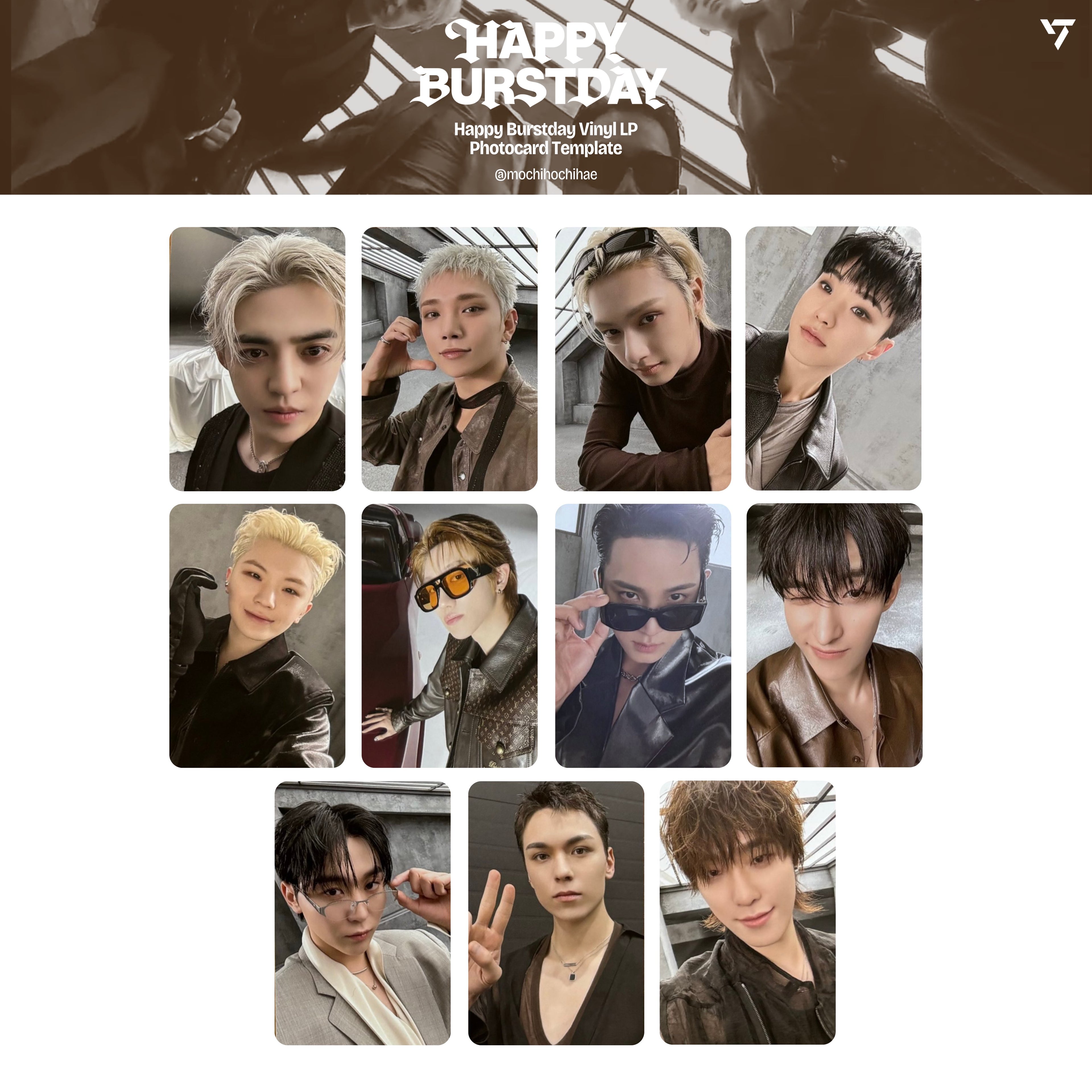 SEVENTEEN 5TH ALBUM [HAPPY BURSTDAY] 小卡 + 特典卡