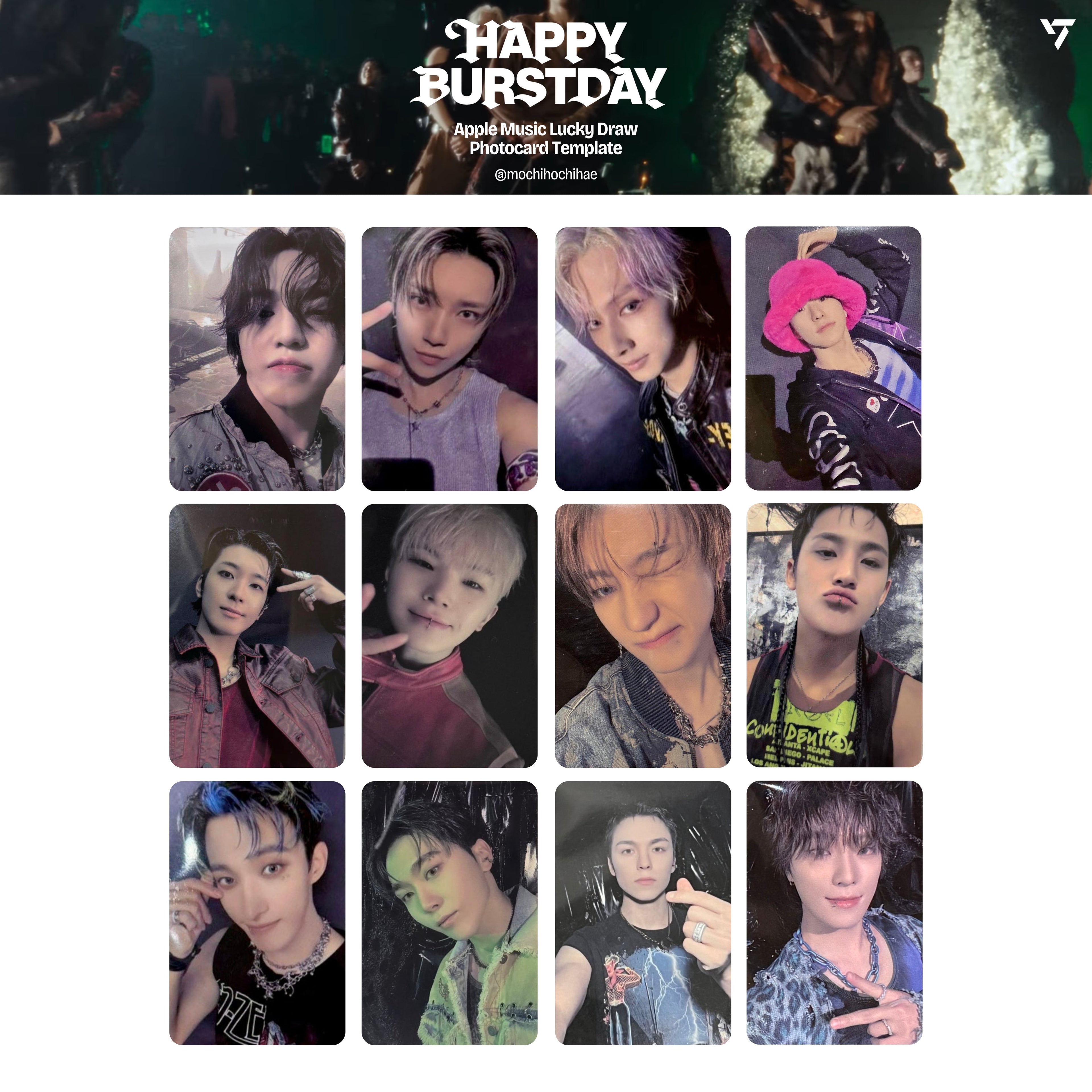 SEVENTEEN 5TH ALBUM [HAPPY BURSTDAY] 小卡 + 特典卡