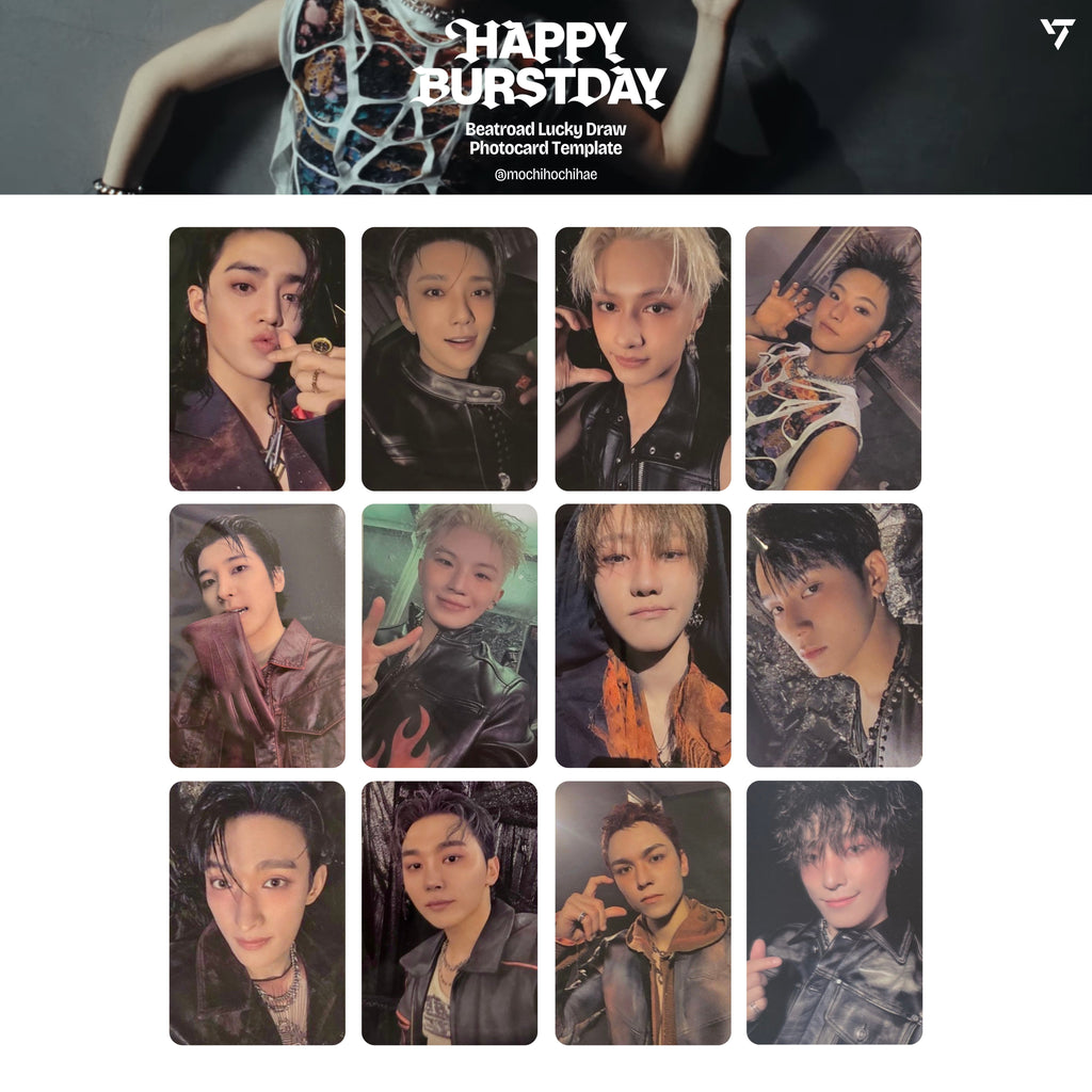 SEVENTEEN 5TH ALBUM [HAPPY BURSTDAY] 小卡 + 特典卡