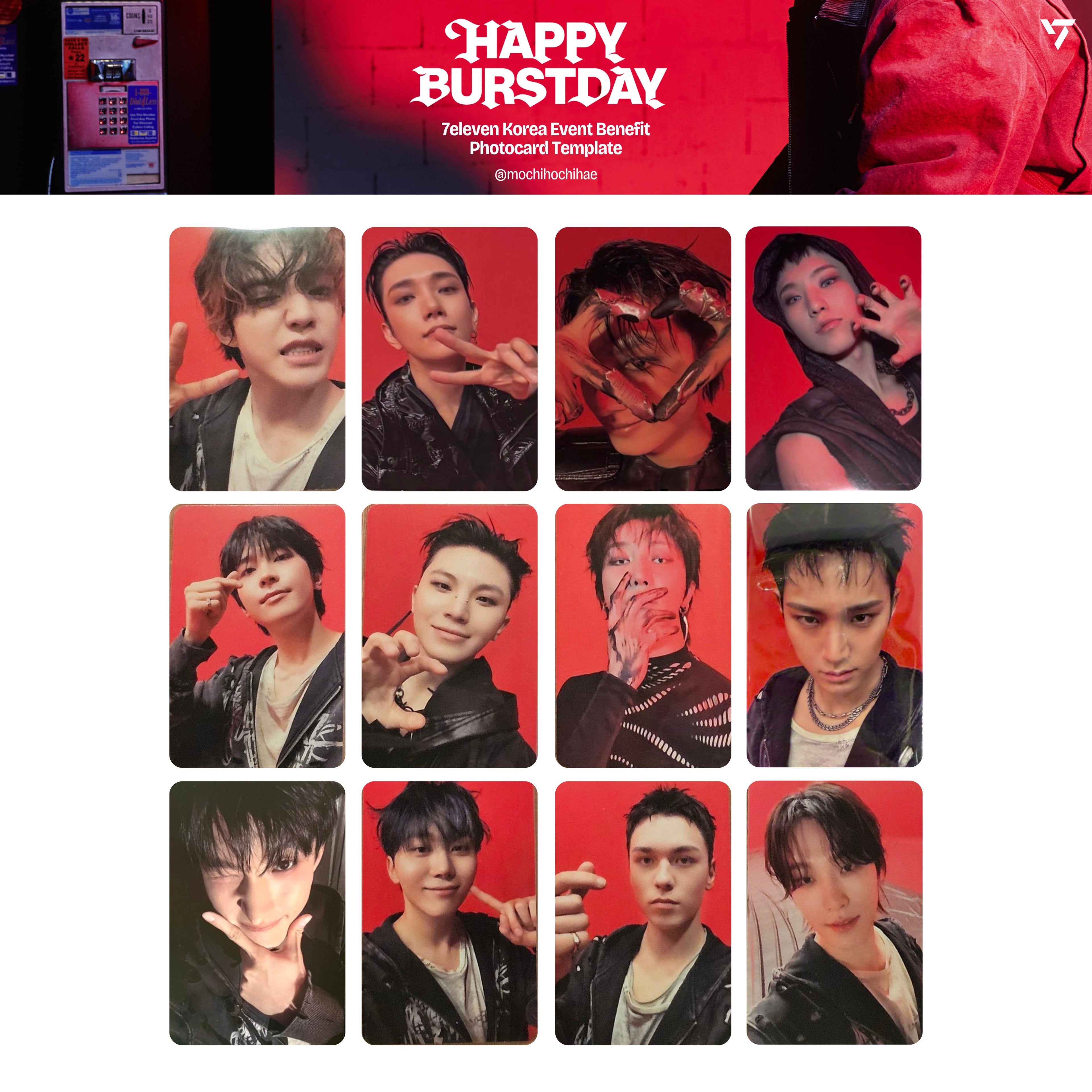 SEVENTEEN 5TH ALBUM [HAPPY BURSTDAY] 小卡 + 特典卡