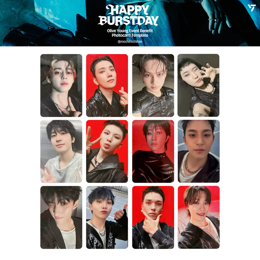 SEVENTEEN 5TH ALBUM [HAPPY BURSTDAY] 小卡 + 特典卡