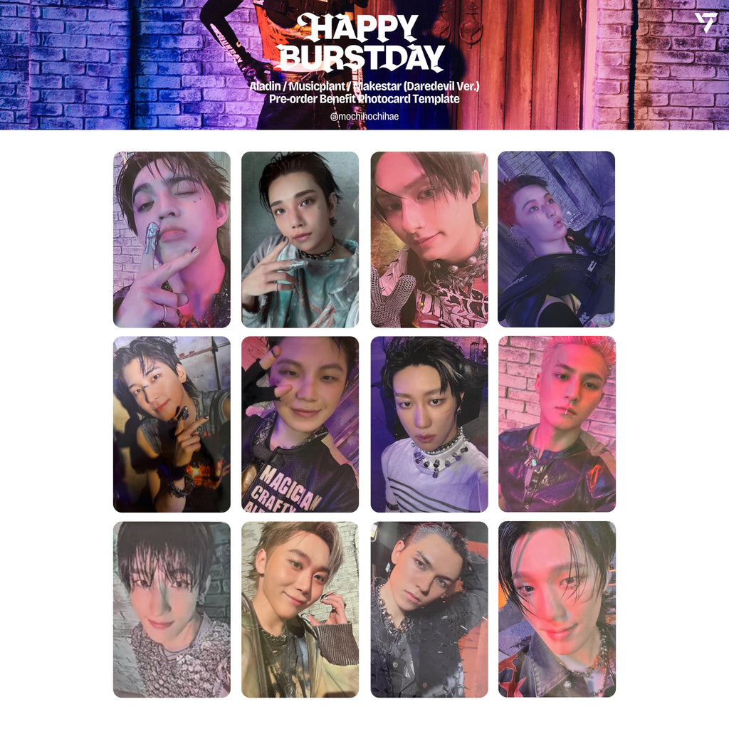 SEVENTEEN 5TH ALBUM [HAPPY BURSTDAY] 小卡 + 特典卡