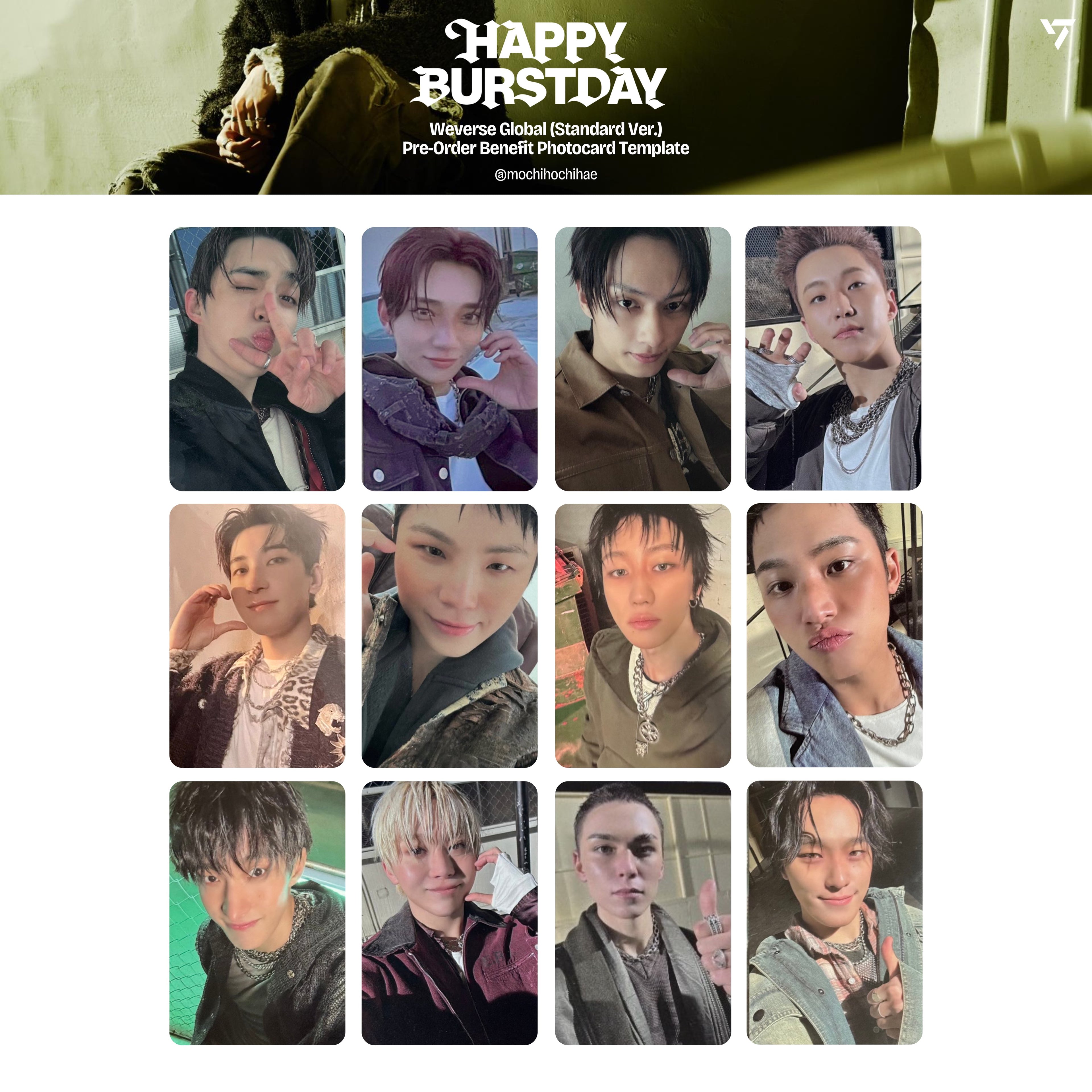 SEVENTEEN 5TH ALBUM [HAPPY BURSTDAY] 小卡 + 特典卡