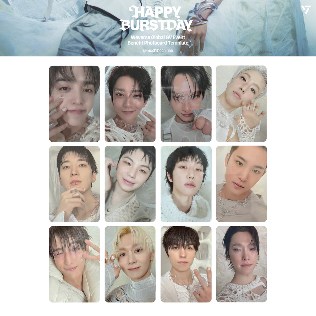 SEVENTEEN 5TH ALBUM [HAPPY BURSTDAY] 小卡 + 特典卡