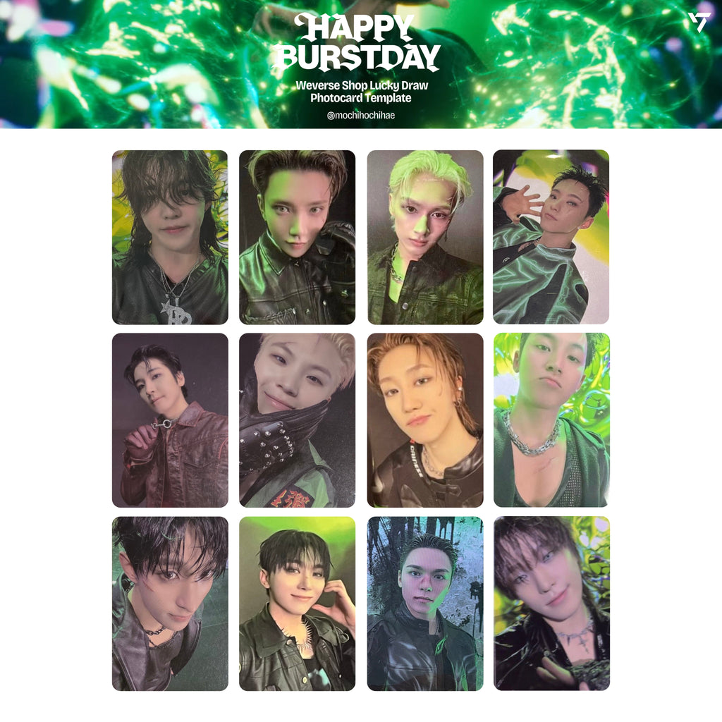 SEVENTEEN 5TH ALBUM [HAPPY BURSTDAY] 小卡 + 特典卡