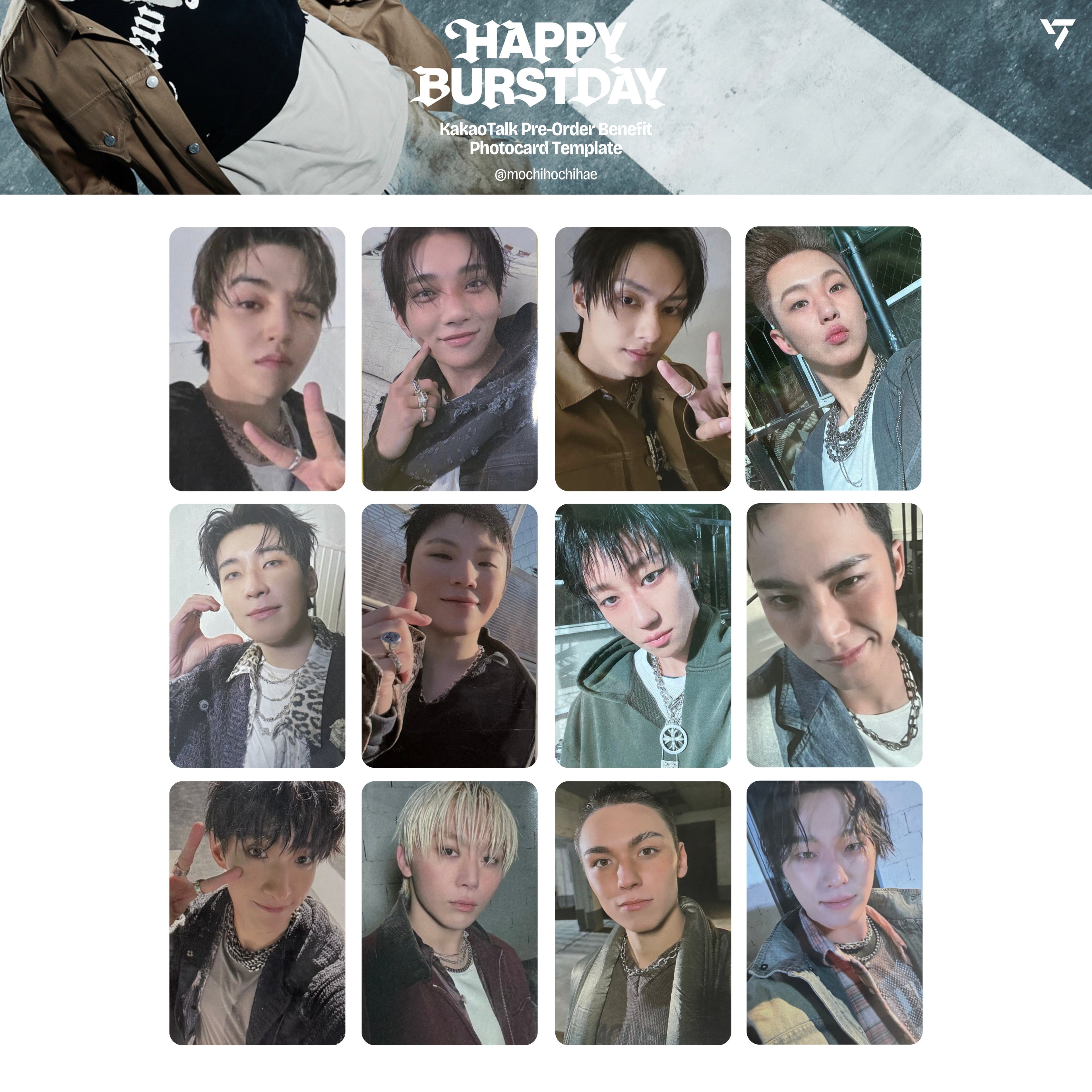 SEVENTEEN 5TH ALBUM [HAPPY BURSTDAY] 小卡 + 特典卡