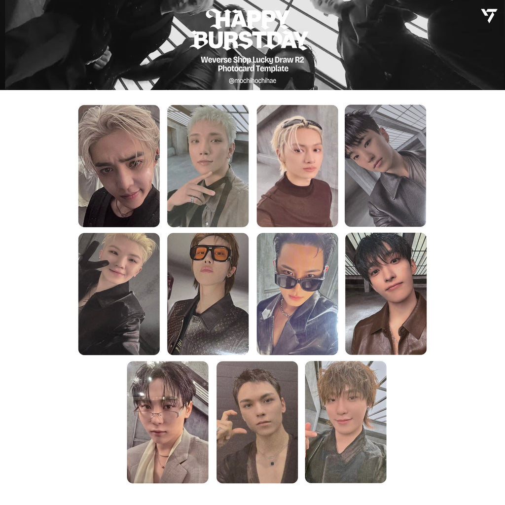 SEVENTEEN 5TH ALBUM [HAPPY BURSTDAY] 小卡 + 特典卡