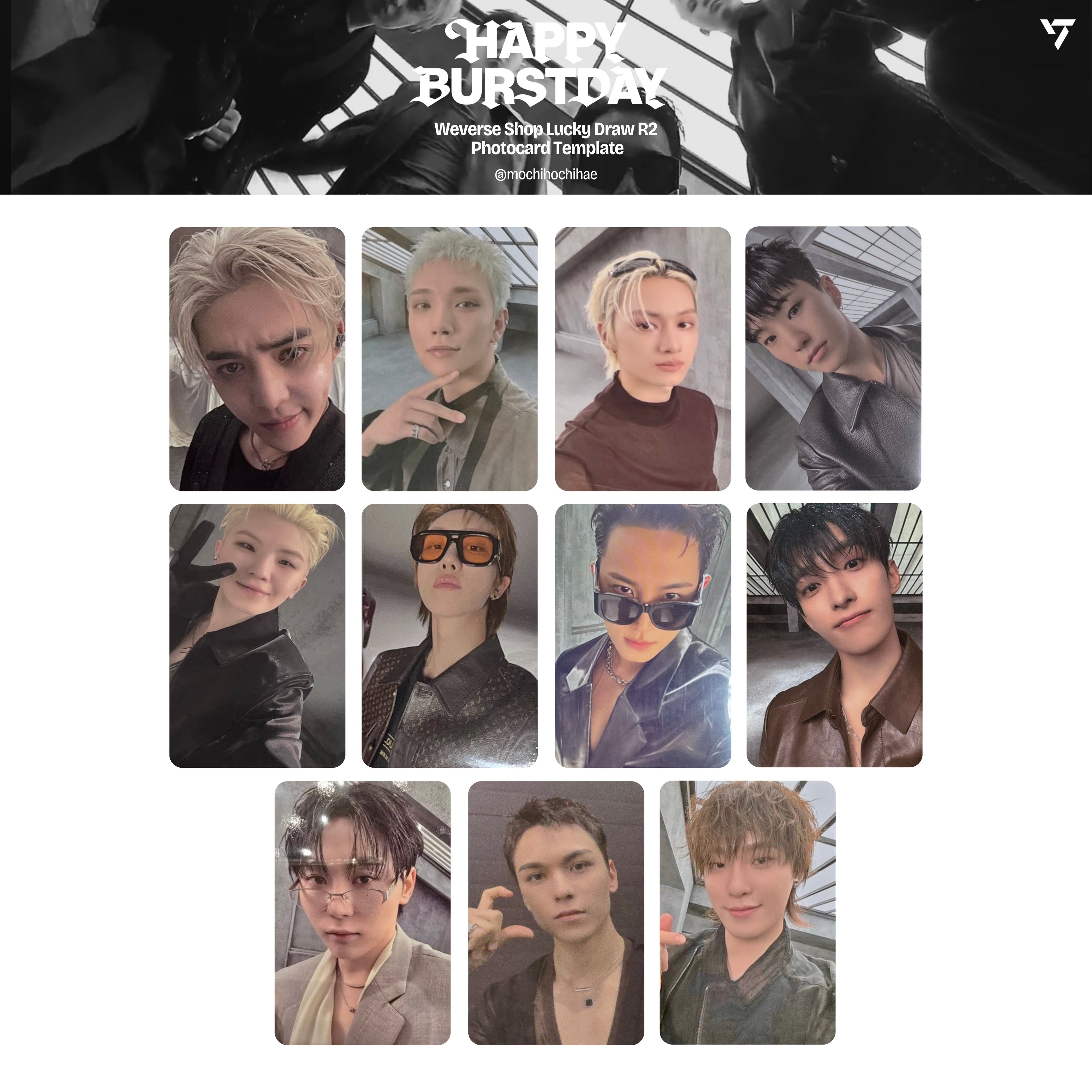 SEVENTEEN 5TH ALBUM [HAPPY BURSTDAY] 小卡 + 特典卡