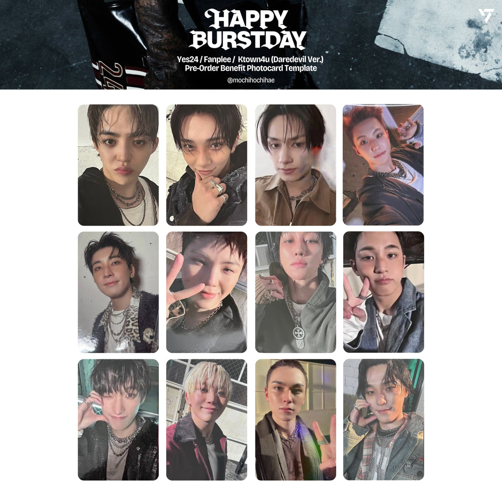 SEVENTEEN 5TH ALBUM [HAPPY BURSTDAY] 小卡 + 特典卡