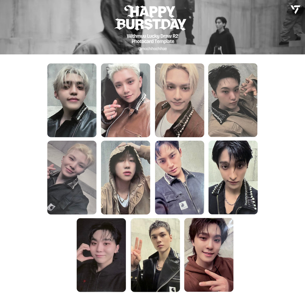 SEVENTEEN 5TH ALBUM [HAPPY BURSTDAY] 小卡 + 特典卡