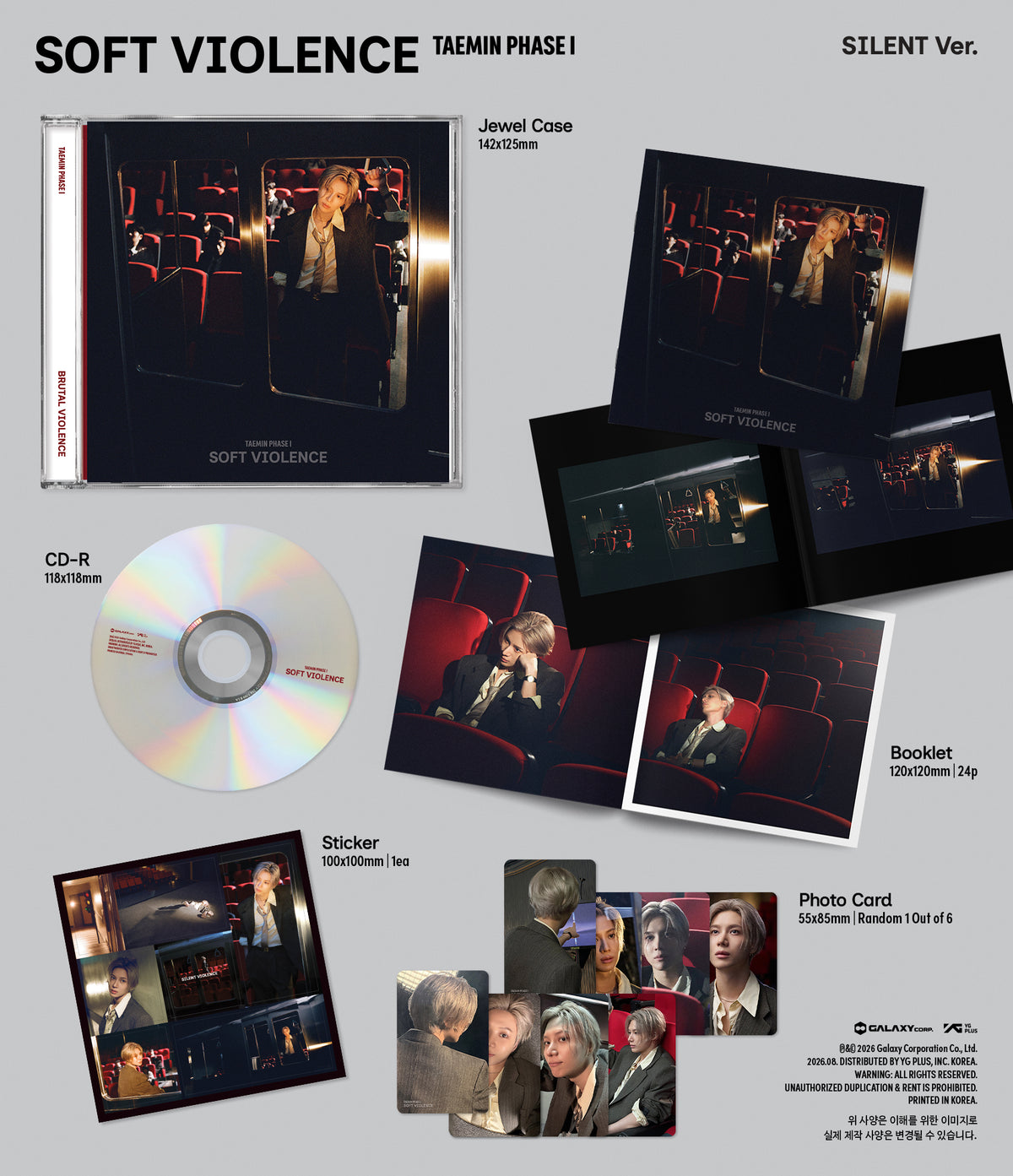 SHINEE TAEMIN [PHASE I : SOFT VIOLENCE] (JEWEL CASE VER.)