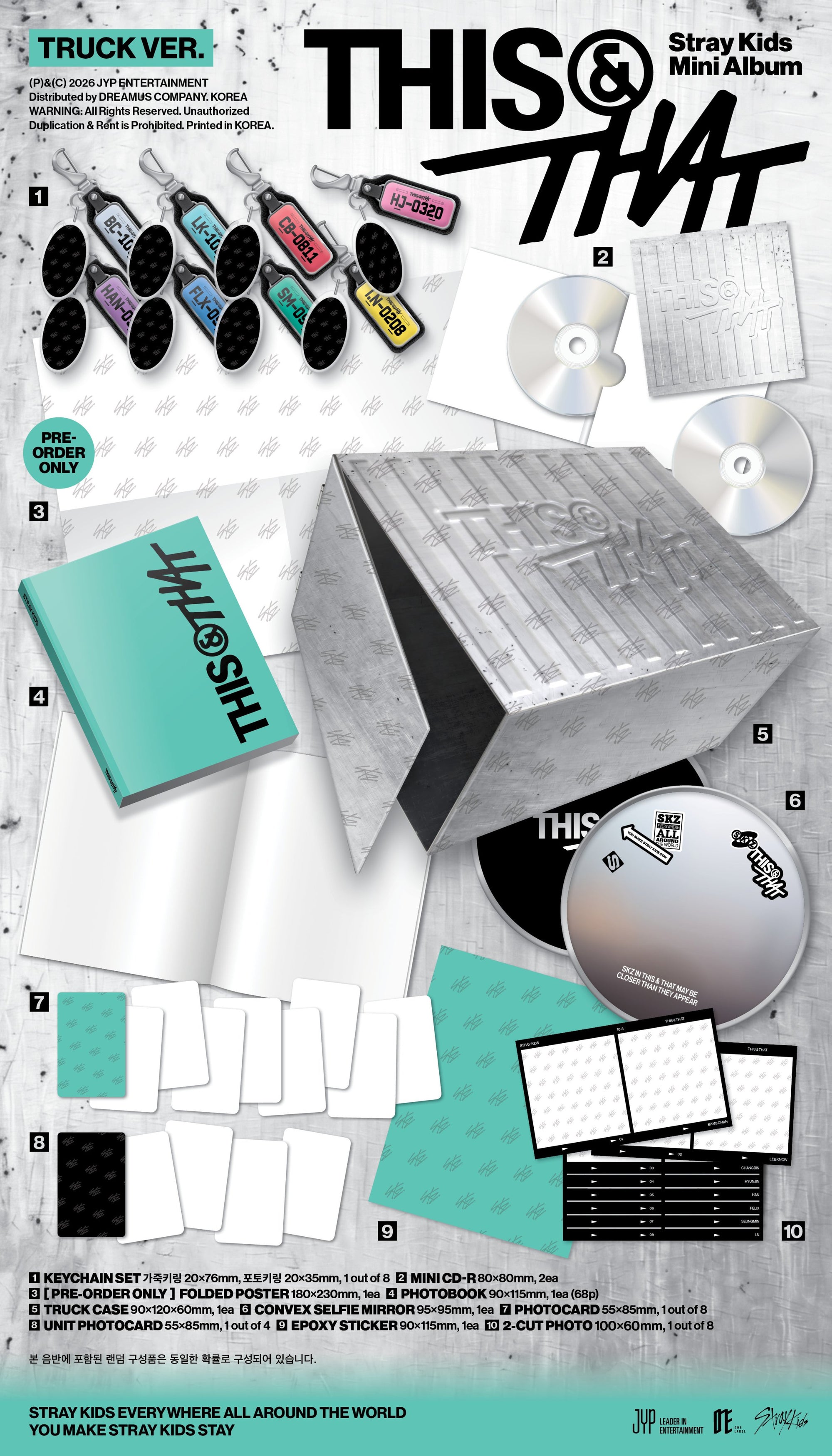 STRAY KIDS 10TH MINI ALBUM [THIS & THAT] (TRUCK Ver.) (LIMITED EDITION)