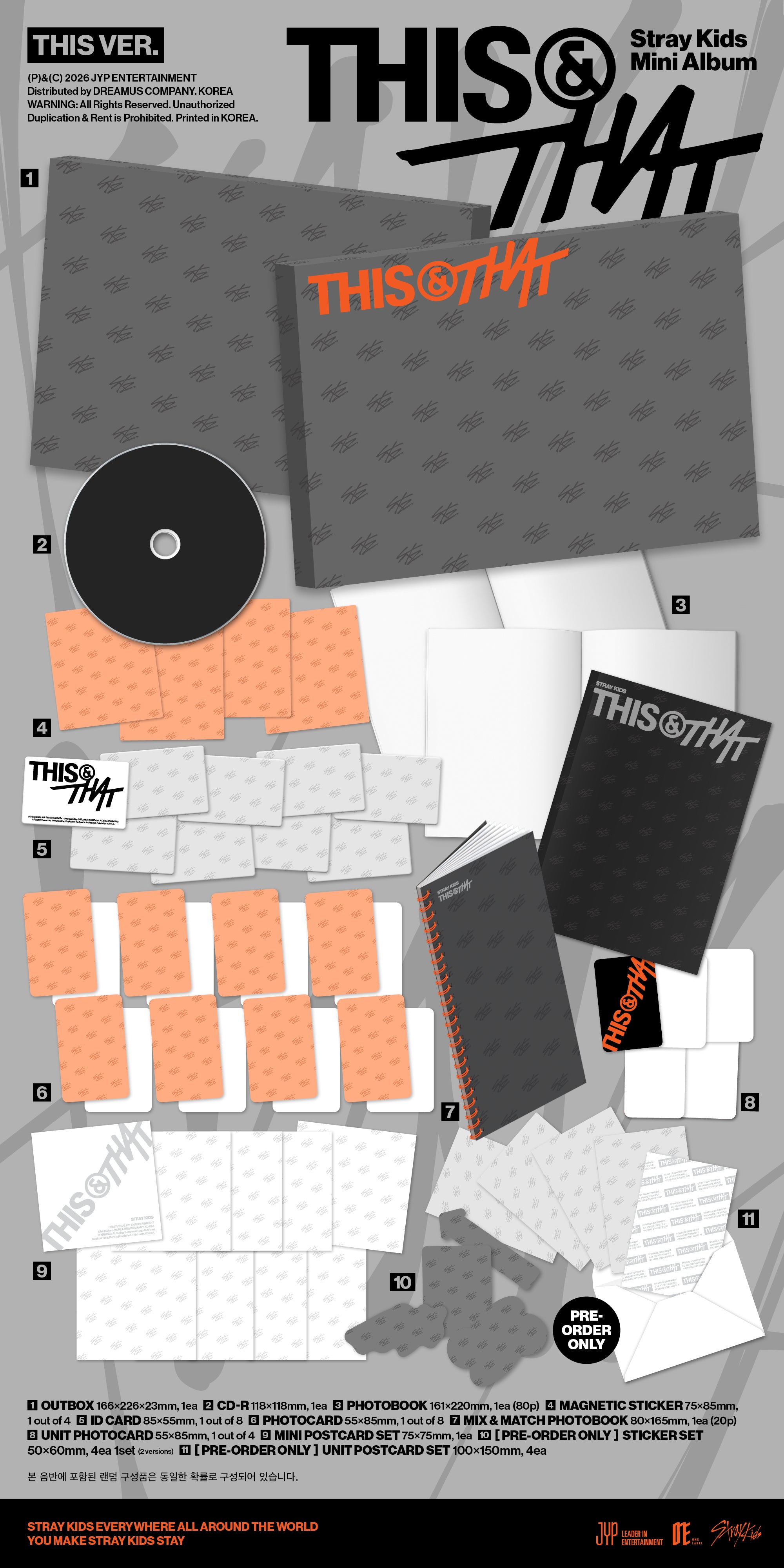 STRAY KIDS 10TH MINI ALBUM [THIS & THAT] (THIS / THAT VER.)