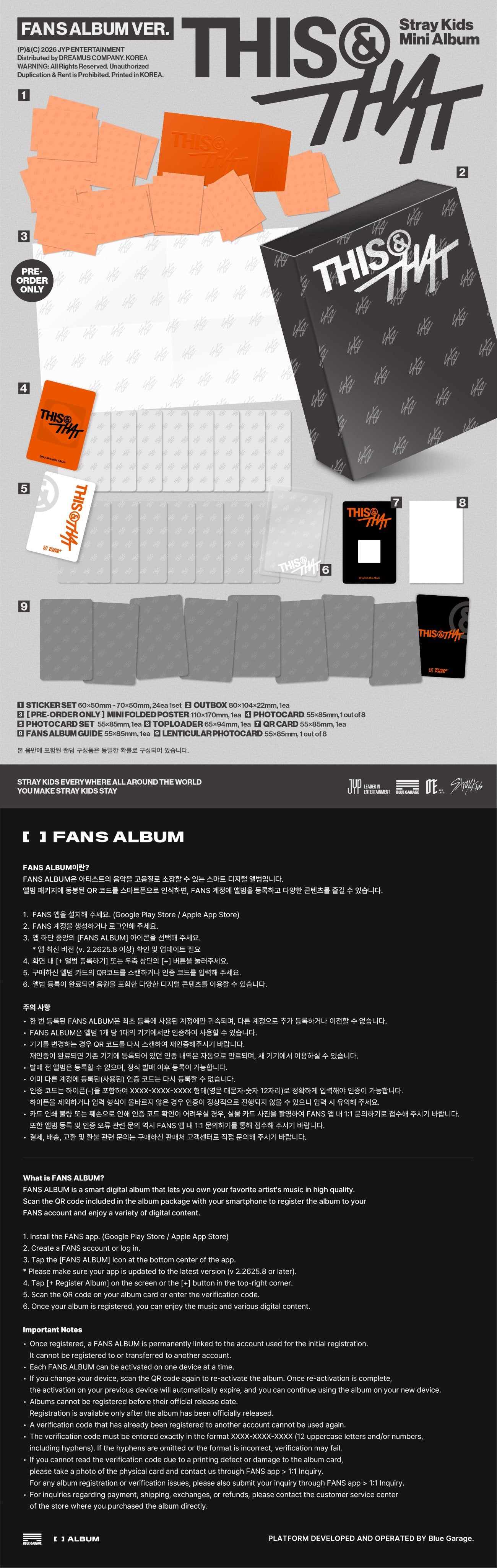 STRAY KIDS 10TH MINI ALBUM [THIS & THAT] (FANS ALBUM VER.)