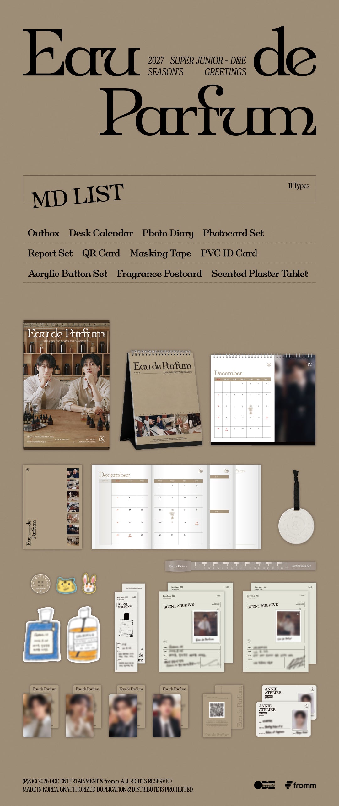 SUPER JUNIOR D&E 2027 SEASON'S GREETINGS [EAU DE PARFUM]