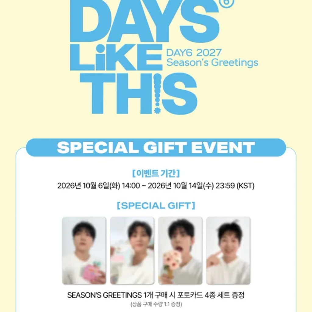 DAY6 2027 SEASON'S GREETINGS [DAYS LIKE THIS]