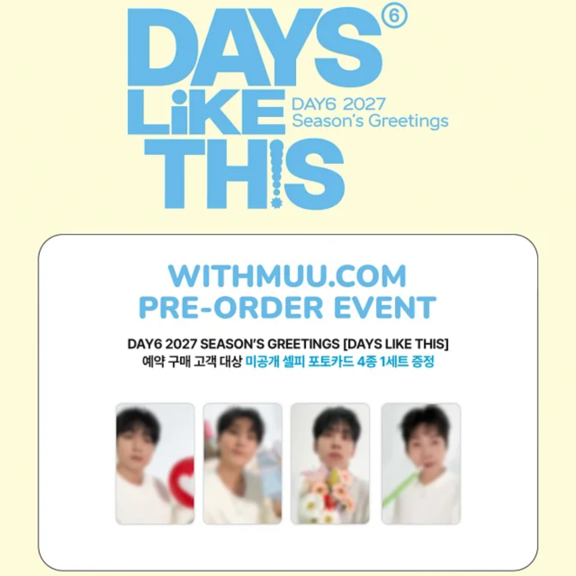 DAY6 2027 SEASON'S GREETINGS [DAYS LIKE THIS]
