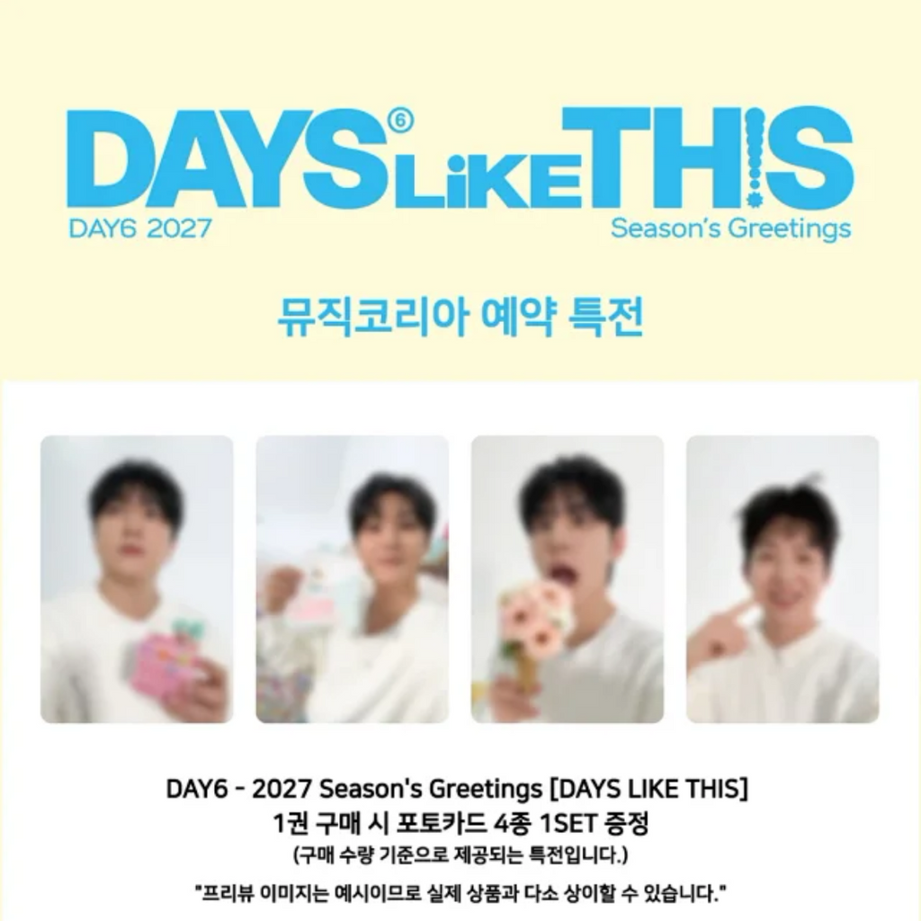DAY6 2027 SEASON'S GREETINGS [DAYS LIKE THIS]