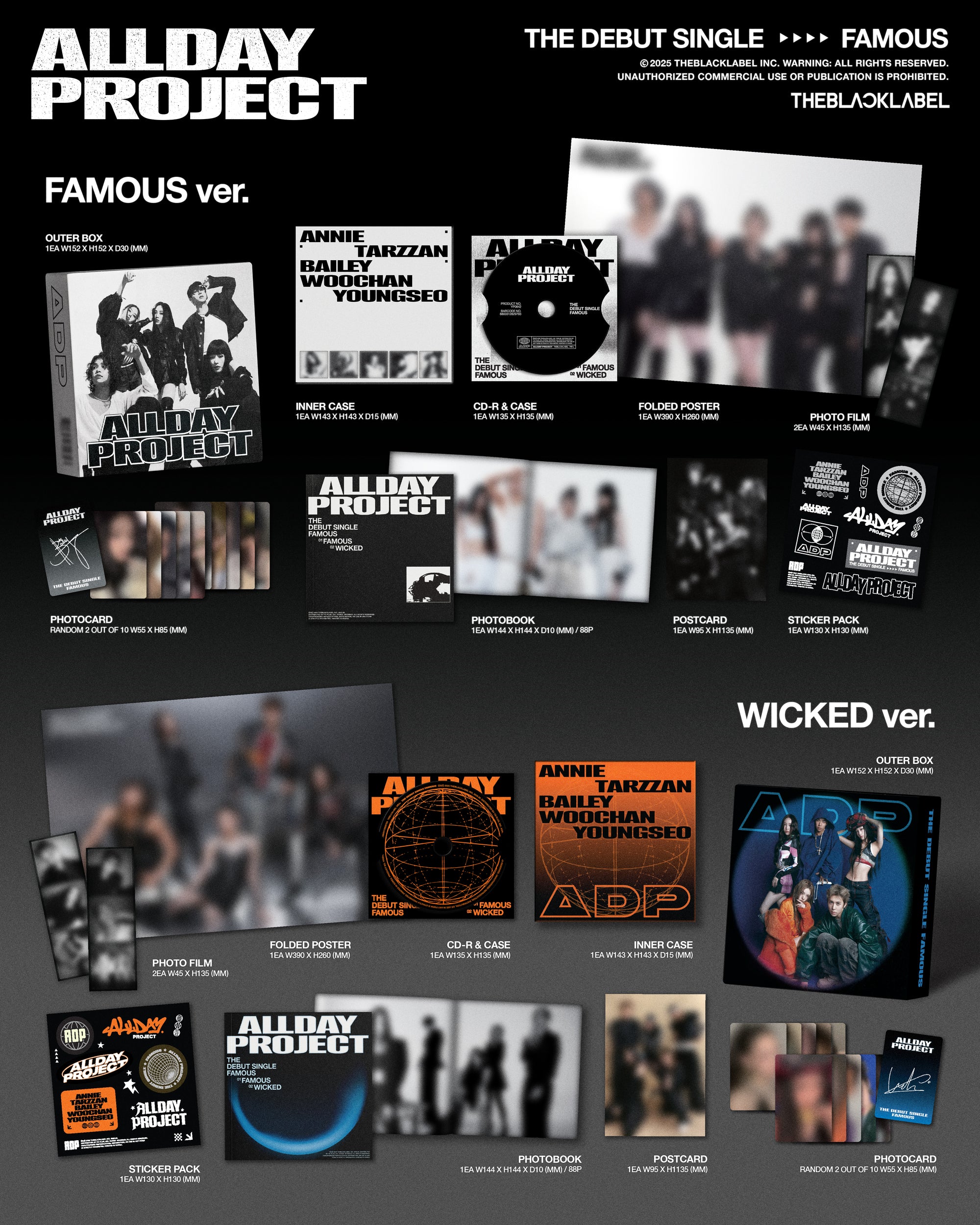 ALLDAY PROJECT DEBUT SINGLE ALBUM 'FAMOUS' (PHOTOBOOK VER.)