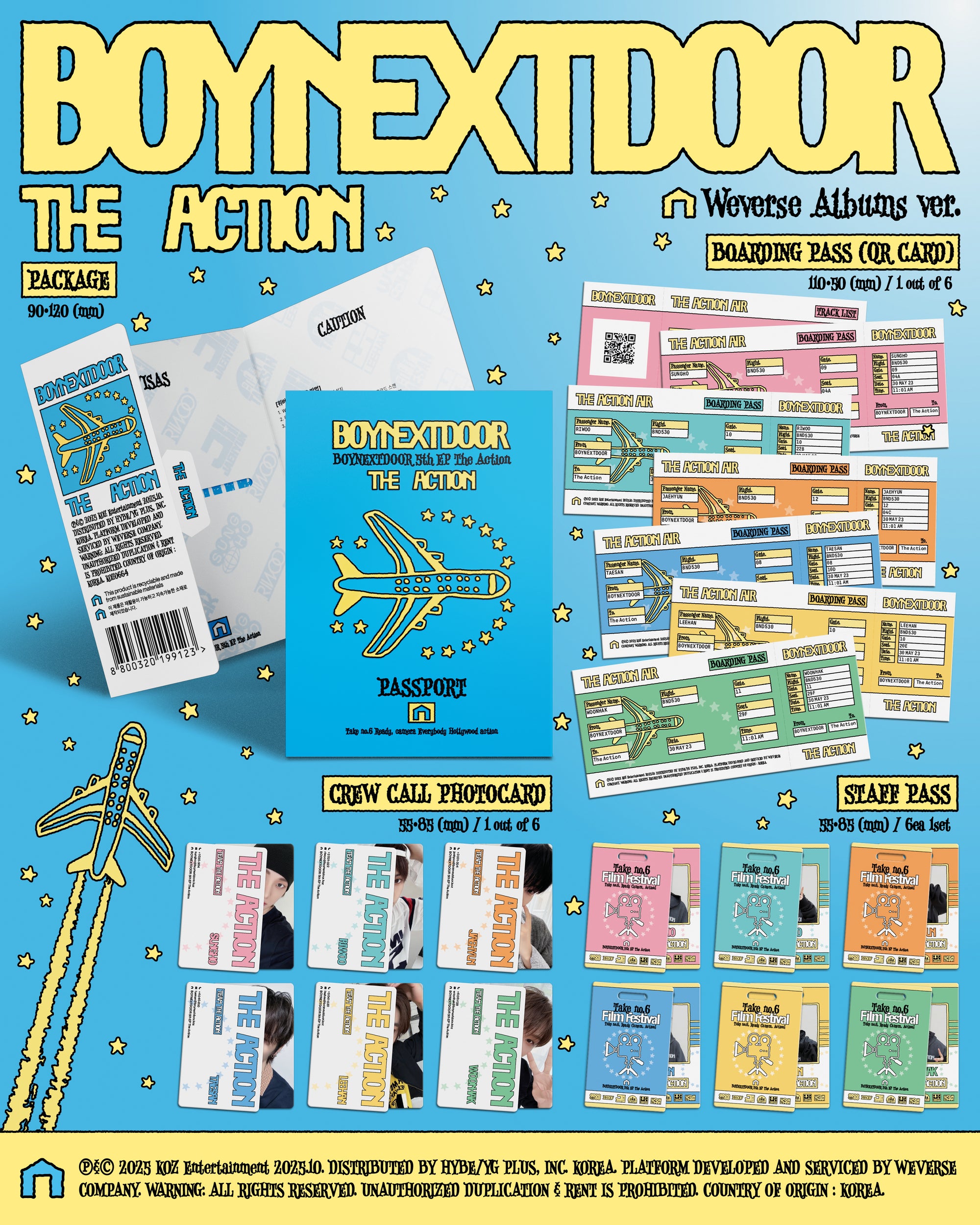 BOYNEXTDOOR 5TH EP ALBUM [THE ACTION] (WEVERSE ALBUMS VER.)