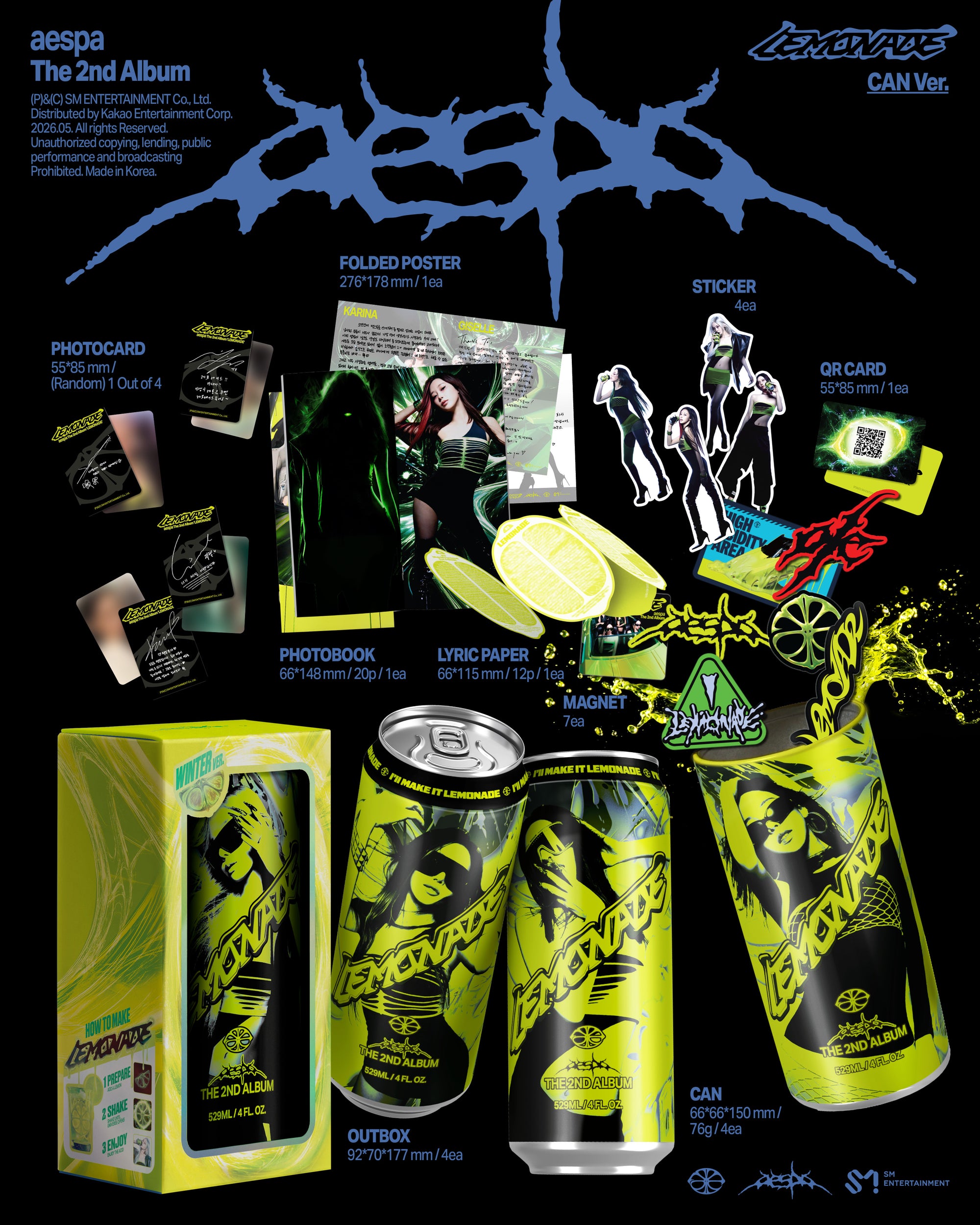 AESPA 2ND ALBUM [LEMONADE] (CAN VER.)