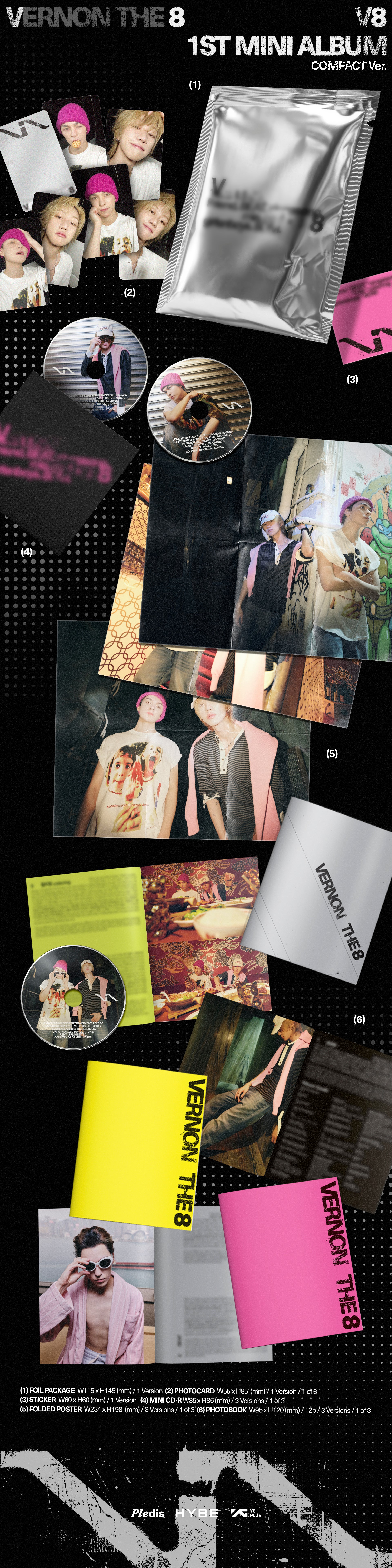 V8(SEVENTEEN) 1ST MINI ALBUM 'V8' COMPACT VER.