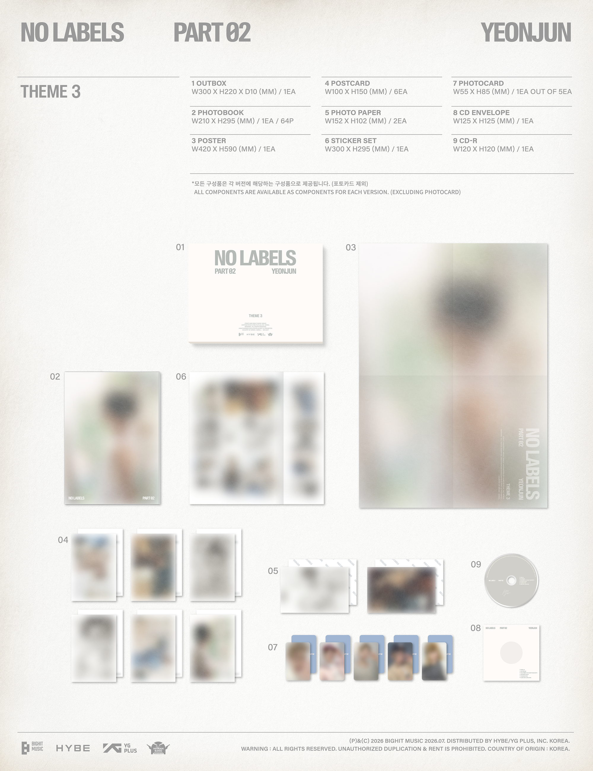 YEONJUN 2ND MINI ALBUM [NO LABELS: PART 02] (PHOTOBOOK VER.)
