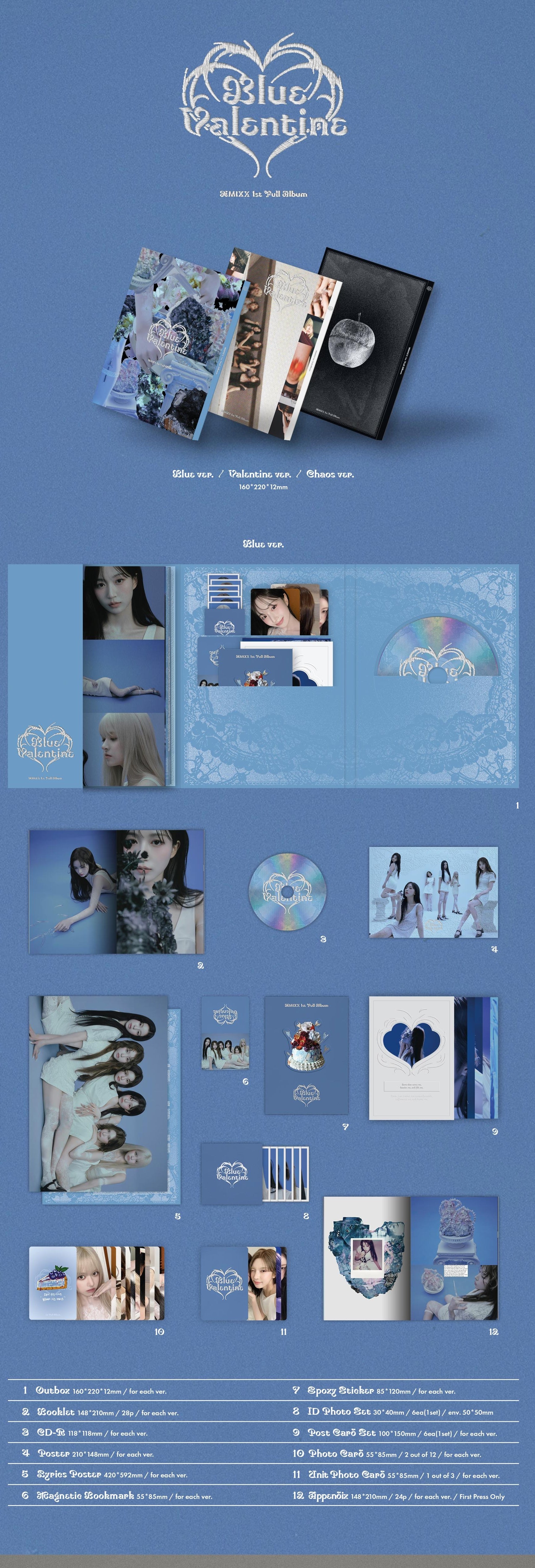 NMIXX 1ST FULL ALBUM [BLUE VALENTINE] (PHOTOBOOK VER.)