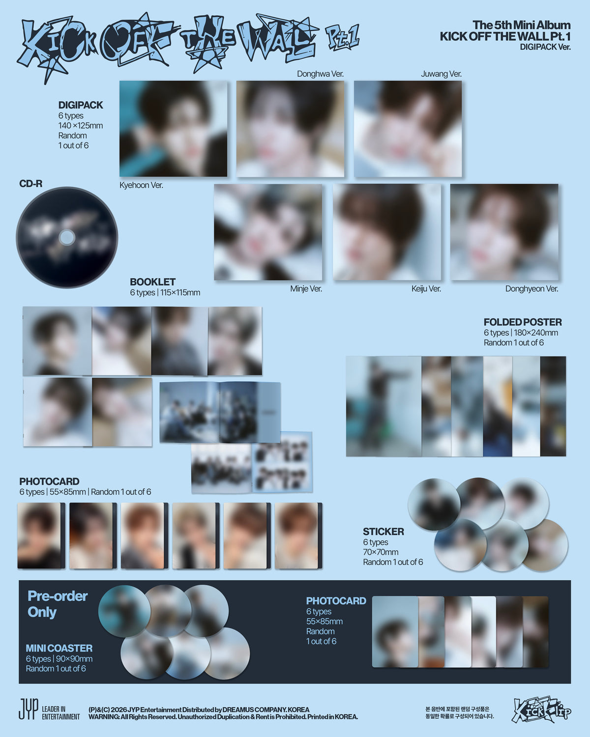 KICKFLIP 5TH MINI ALBUM [KICK OFF THE WALL PT.1] (DIGIPACK VER.)