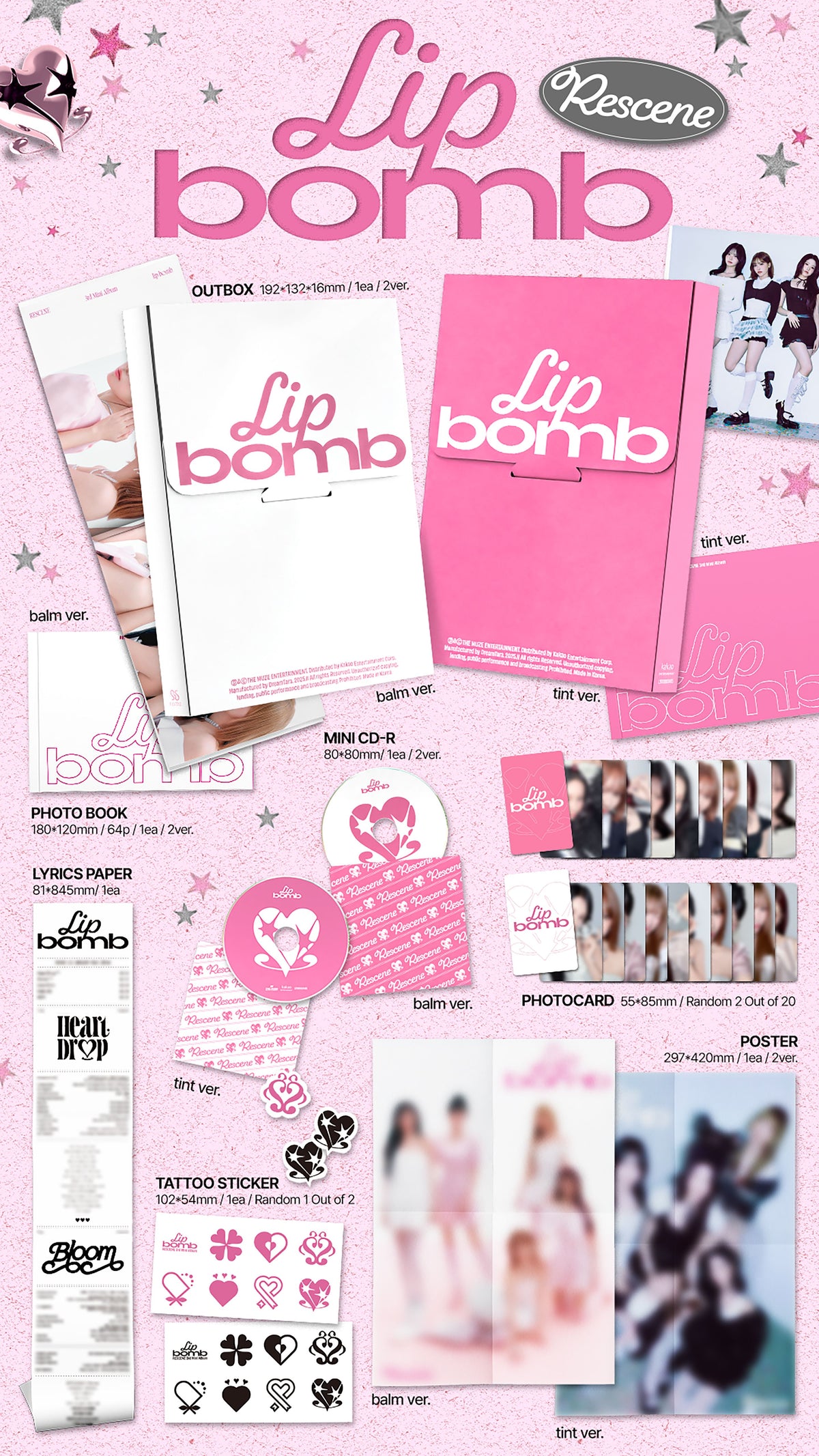RESCENE 3RD MINI ALBUM [LIP BOMB] (PHOTOBOOK VER.)