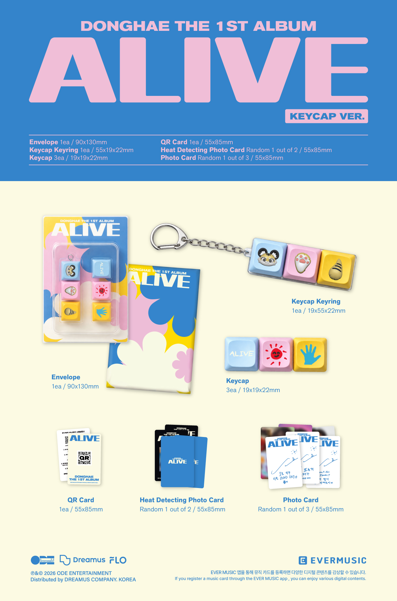 DONGHAE 1ST ALBUM [ALIVE] (KEYCAP VER.)