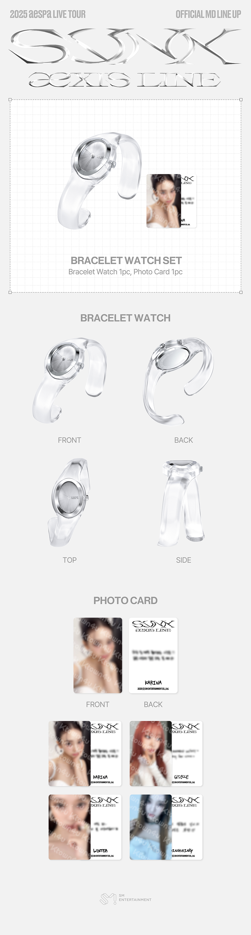 AESPA BRACELET WATCH SET [SYNK : aeXIS LINE MD]