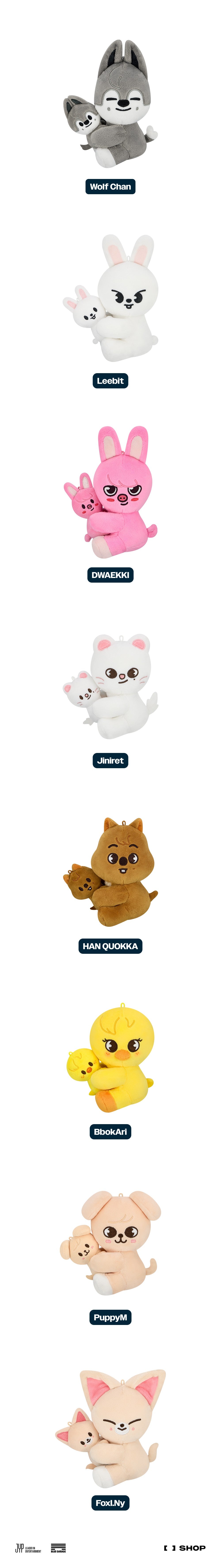 STRAY KIDS SKZOO MAGNET PLUSH SET [DOMINATE : CELEBRATE]