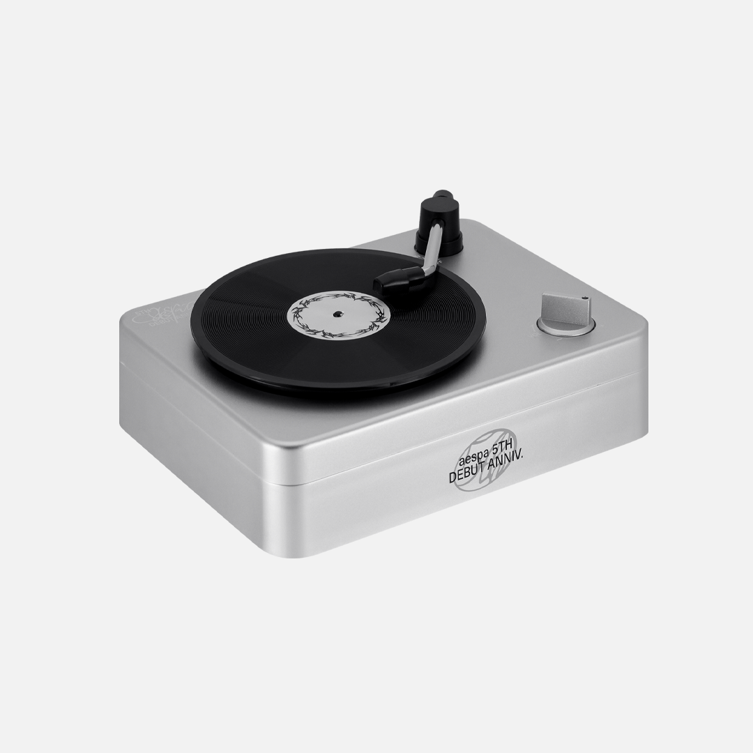 AESPA TURNTABLE BLUETOOTH SPEAKER SET [5TH ANNIVERSARY MD]