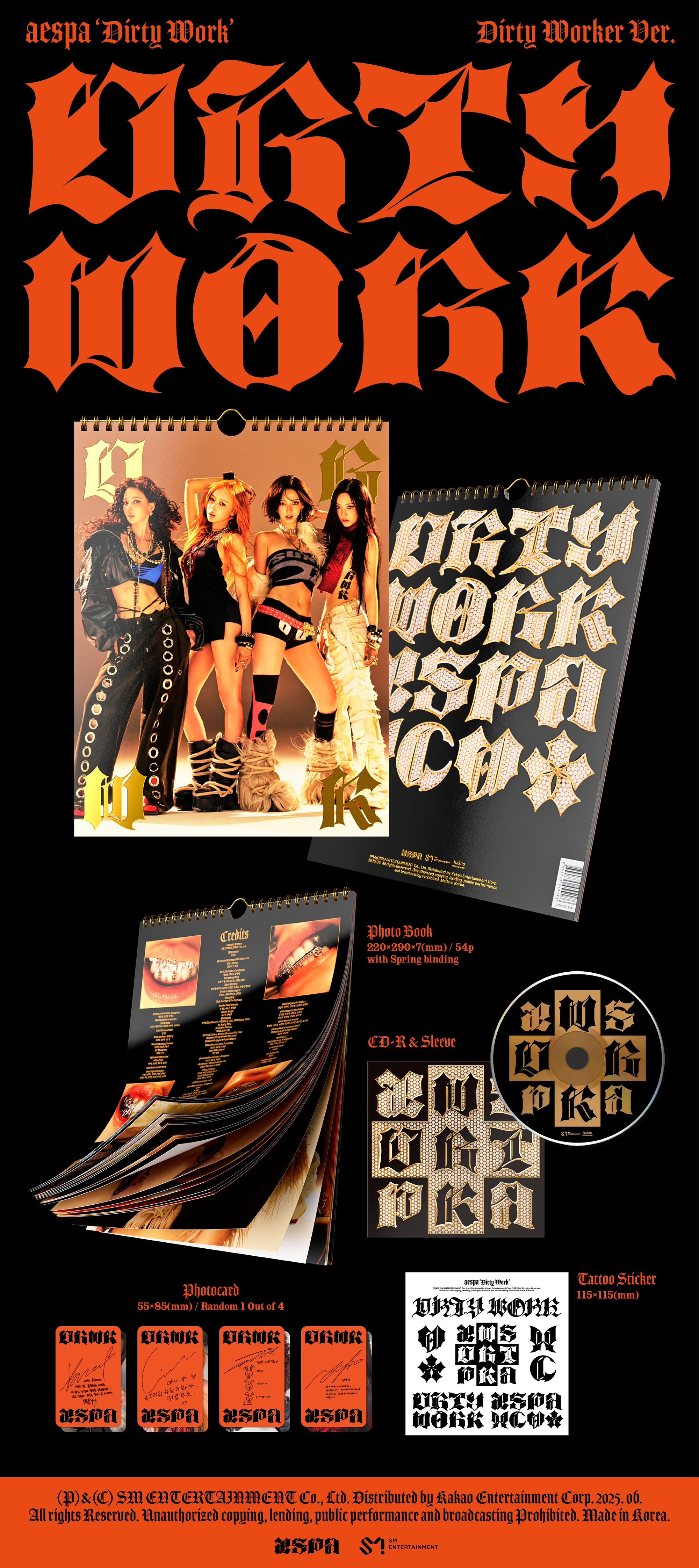 AESPA SINGLE ALBUM [DIRTY WORK] (DIRTY WORKER VER.)