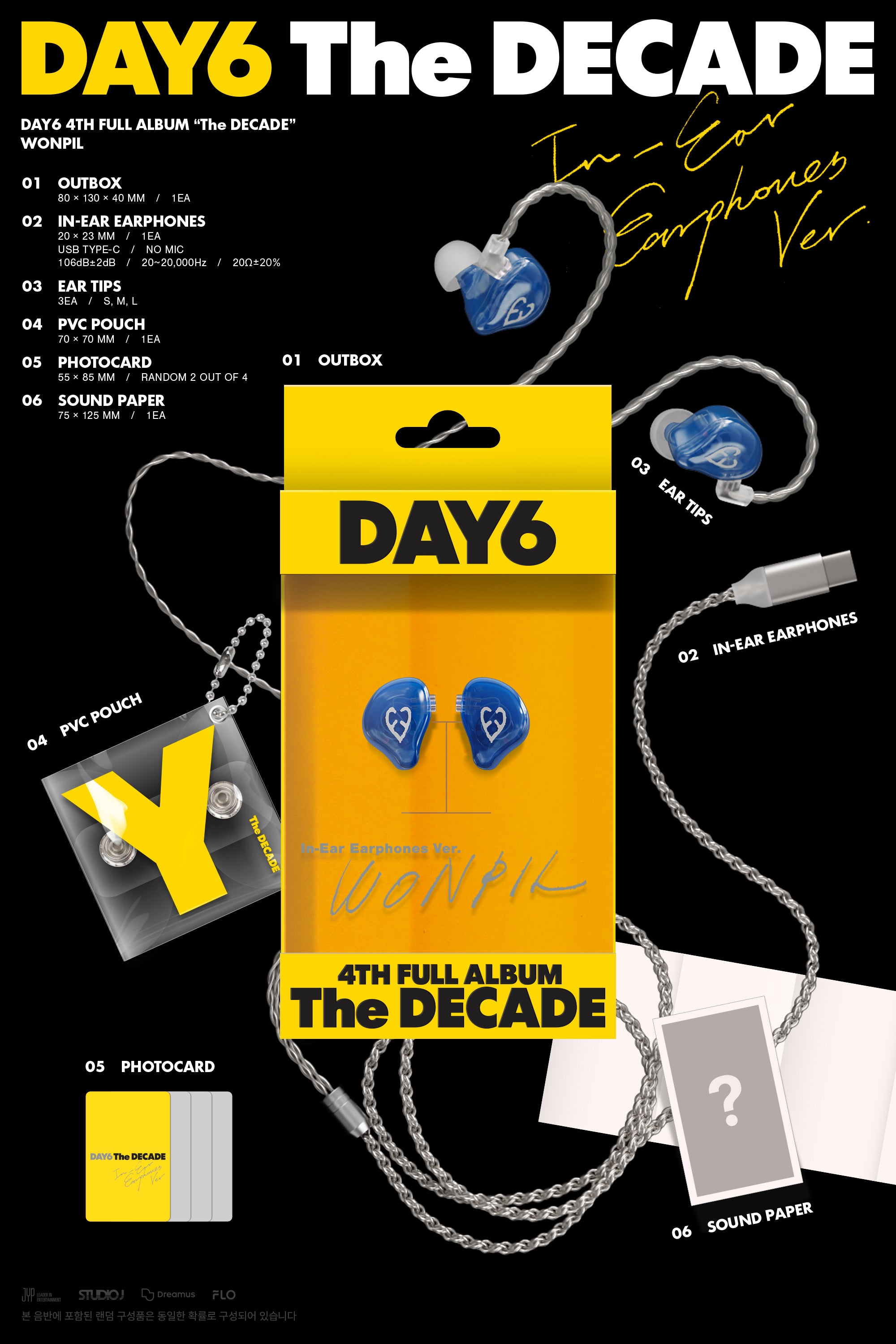 DAY6 4TH ALBUM [THE DECADE] (IN-EAR EARPHONES VER.)