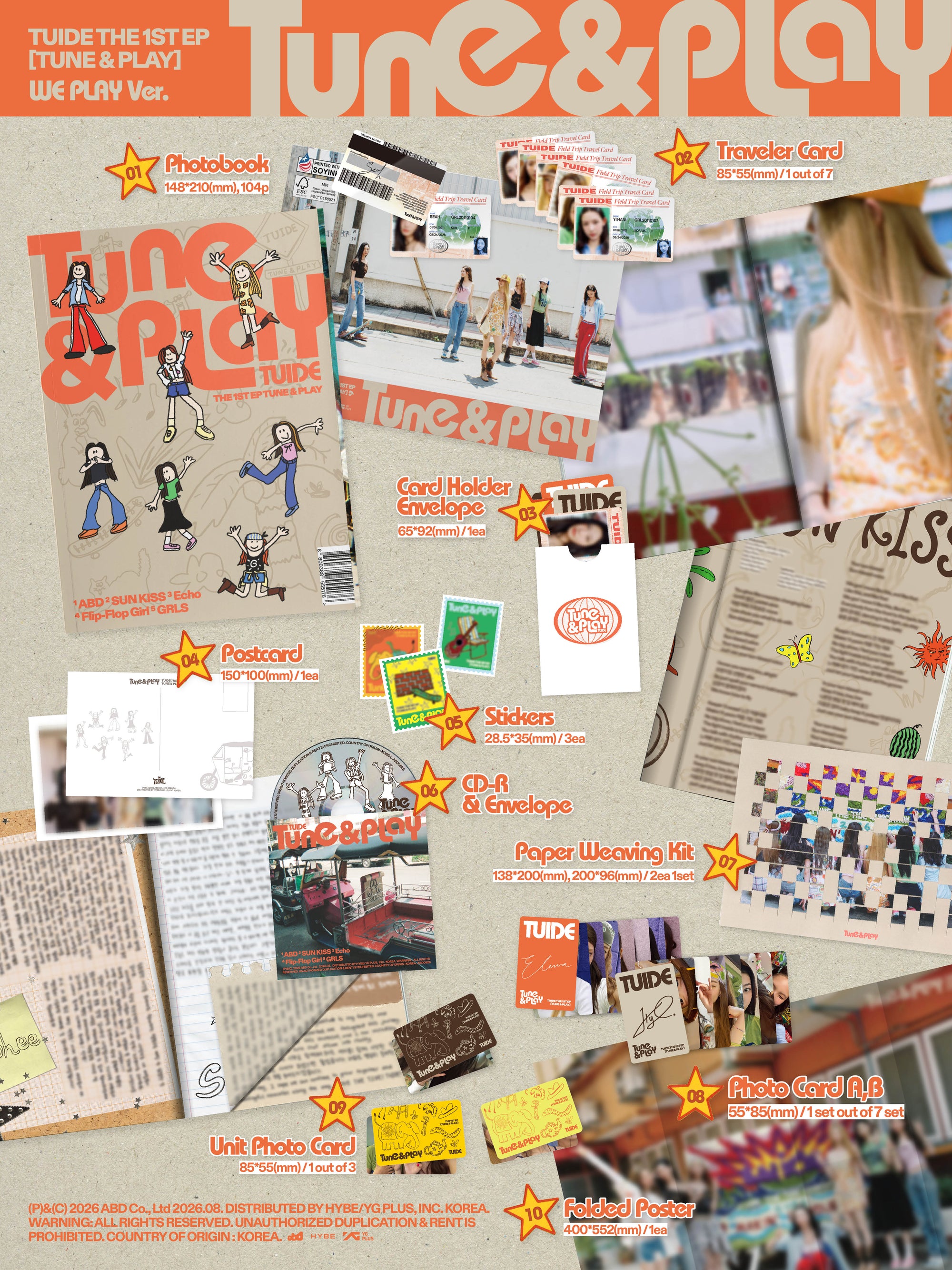 TUIDE THE 1ST EP ALBUM [TUNE & PLAY] (PHOTOBOOK VER.)
