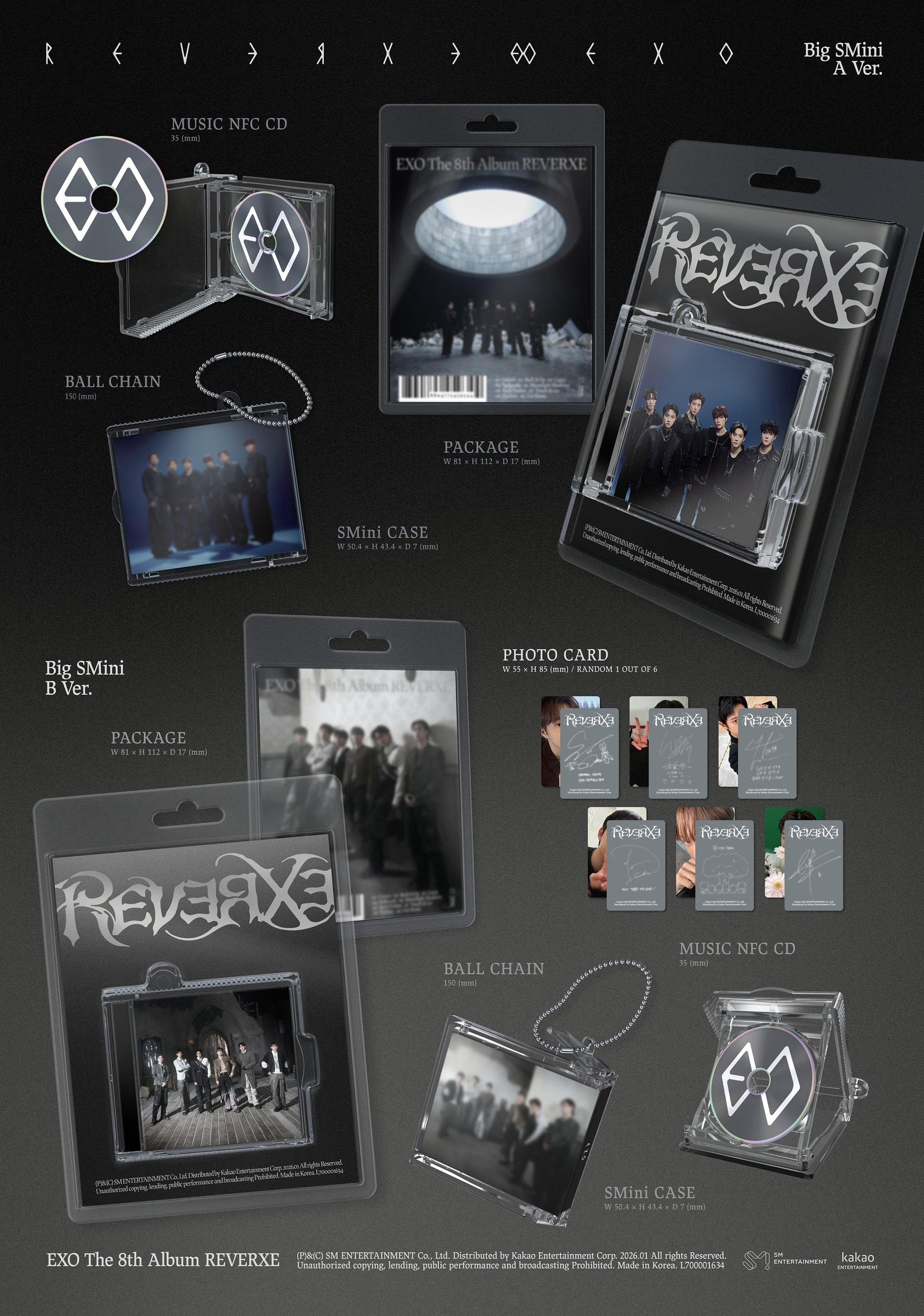 EXO 8TH ALBUM [REVERXE] (BIG SMINI VER.) (SMART ALBUM)