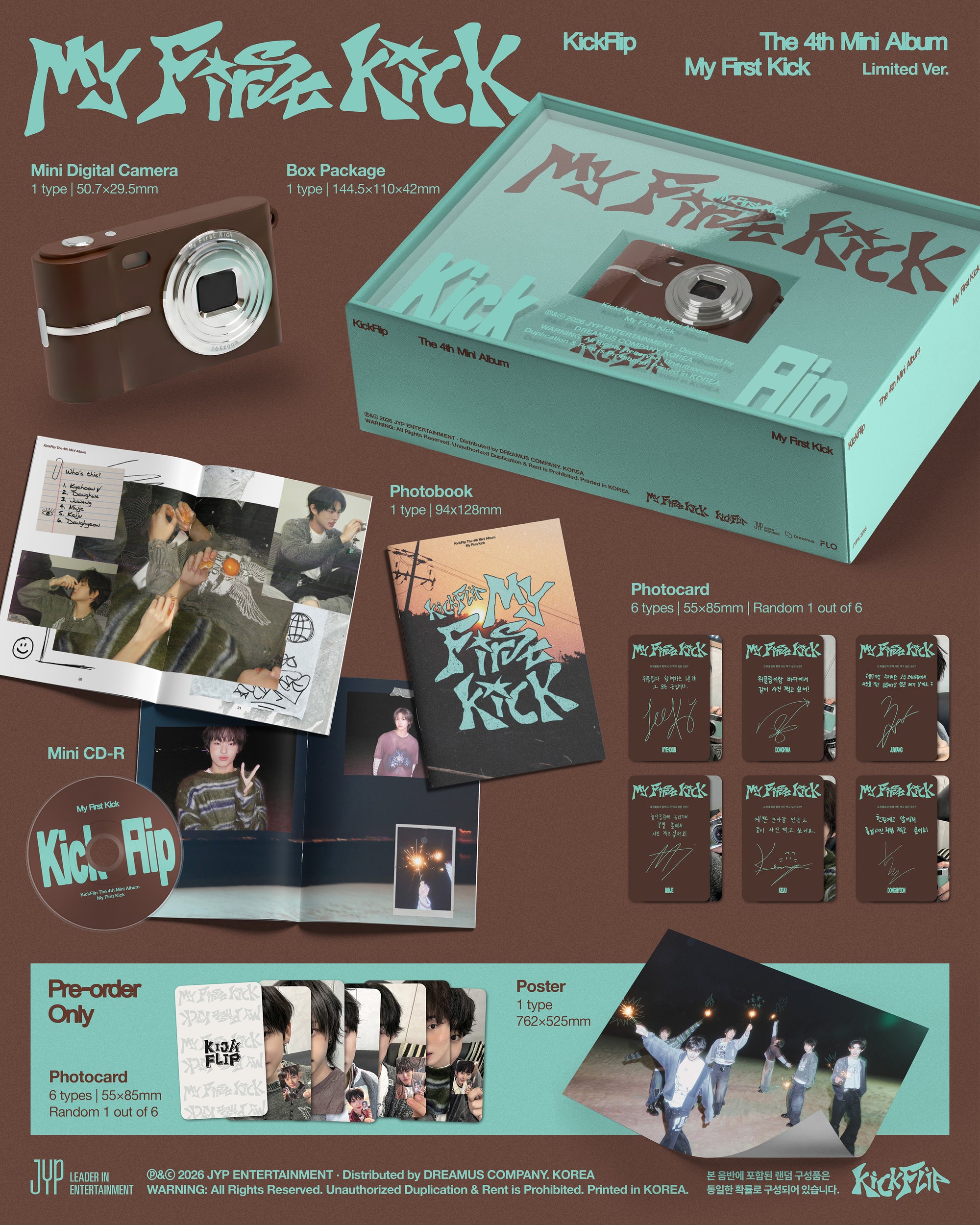 KICKFLIP 4TH MINI ALBUM [MY FIRST KICK] (LIMITED VER.)