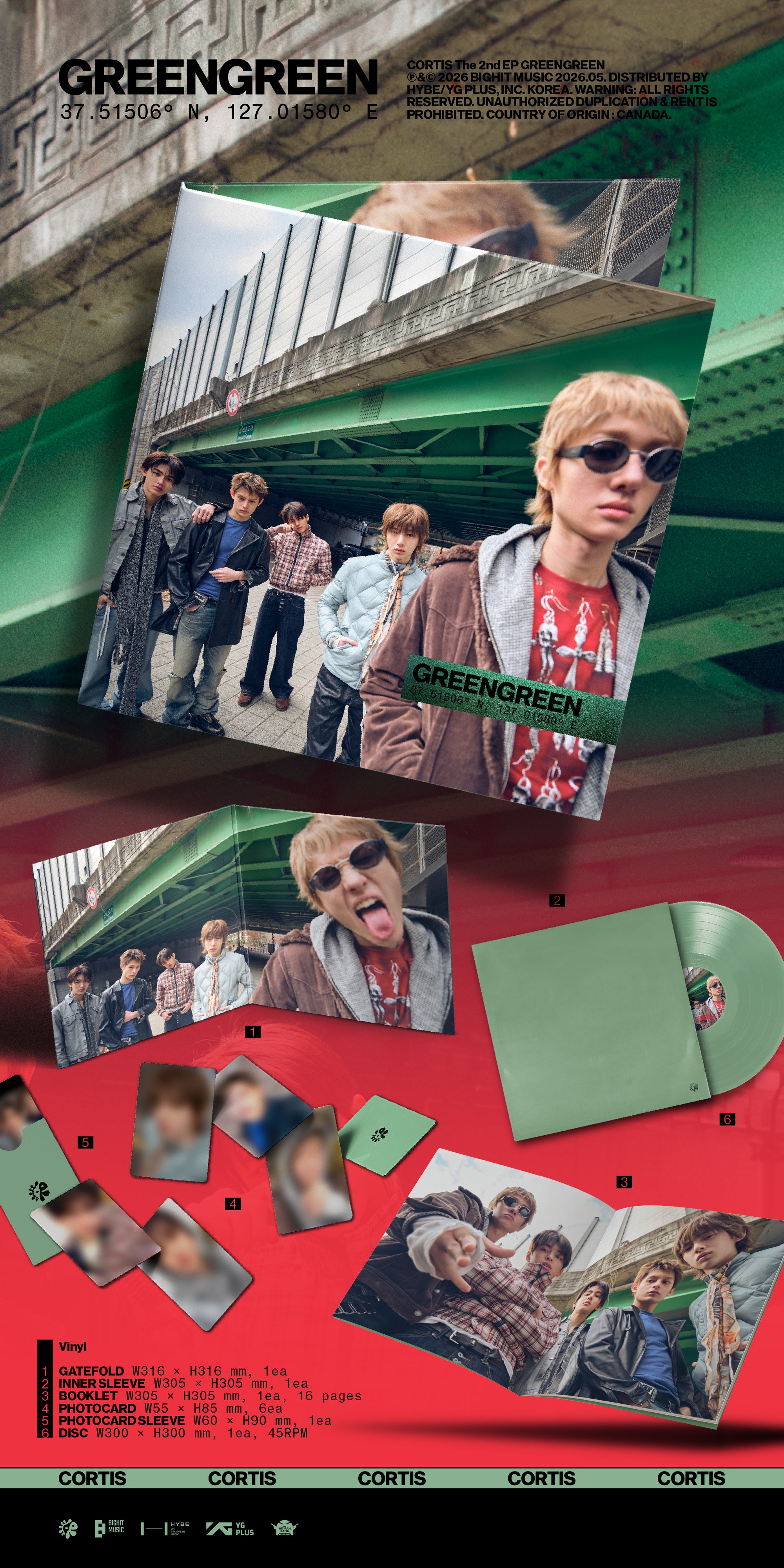 CORTIS 2ND EP ALBUM [GREENGREEN] (VINYL)