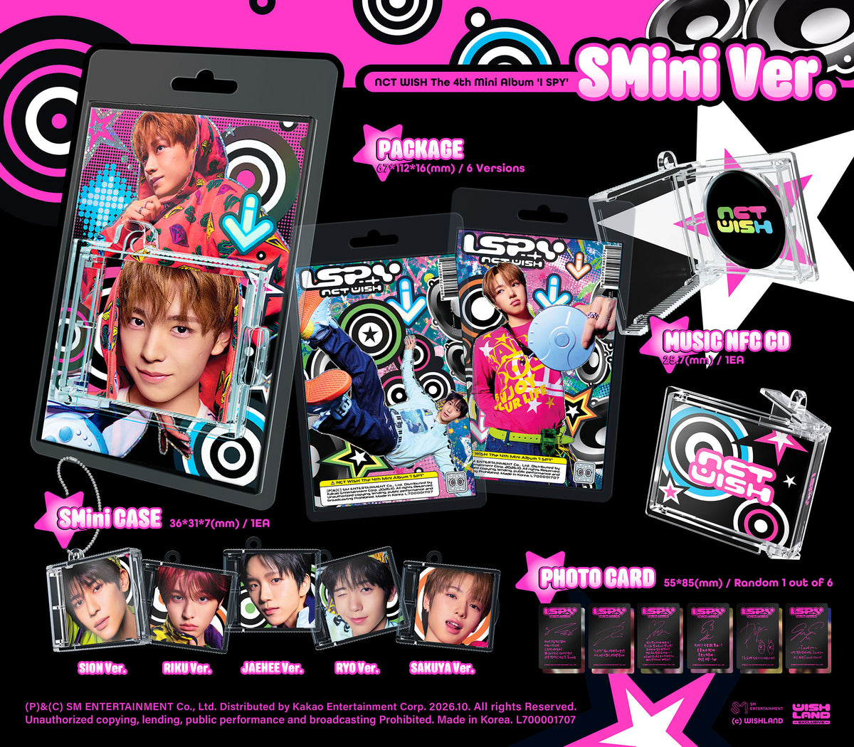 NCT WISH 4TH MINI ALBUM [I SPY] (SMINI VER.) (SMART ALBUM)