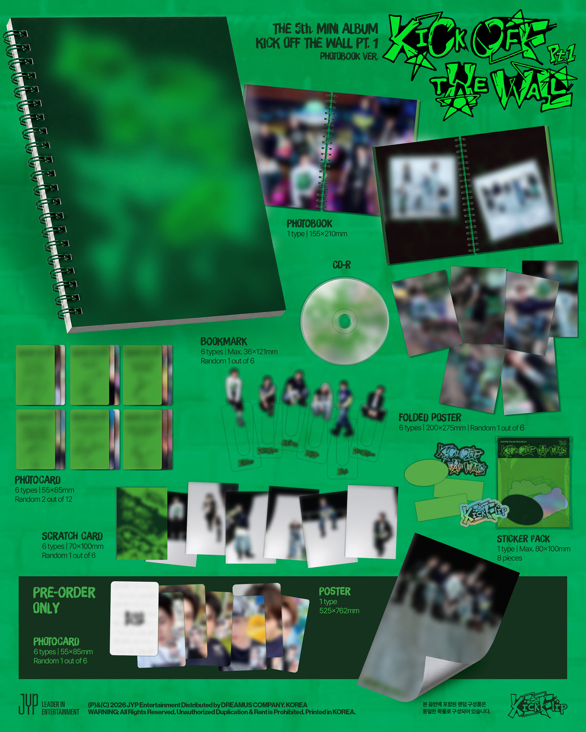 KICKFLIP 5TH MINI ALBUM [KICK OFF THE WALL PT.1] (PHOTOBOOK VER.)