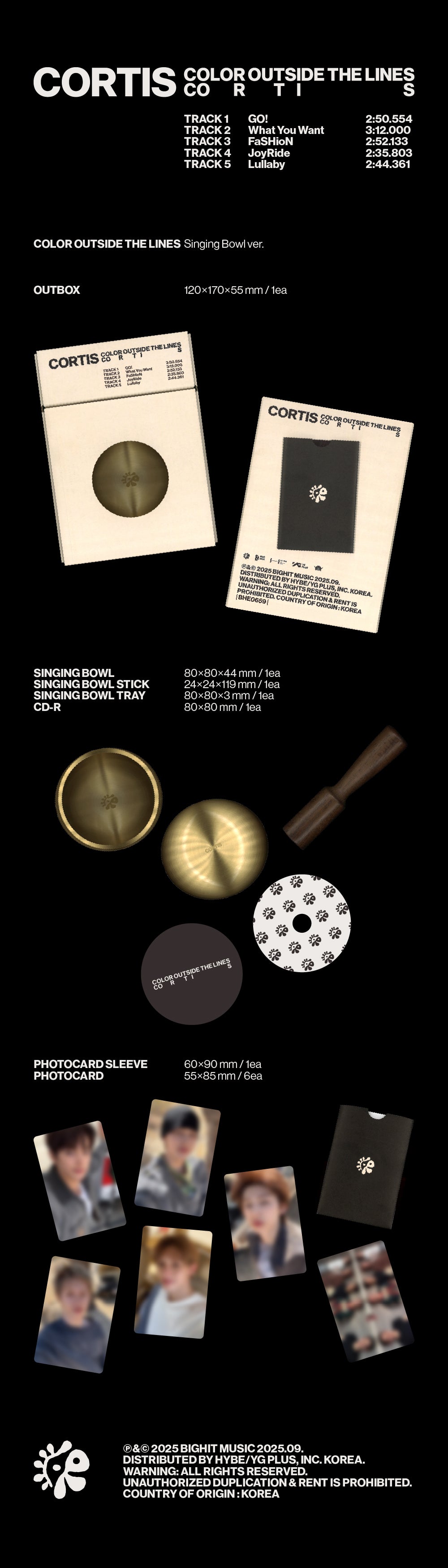 CORTIS 1ST EP ALBUM [COLOR OUTSIDE THE LINES] (SINGING BOWL VER.)