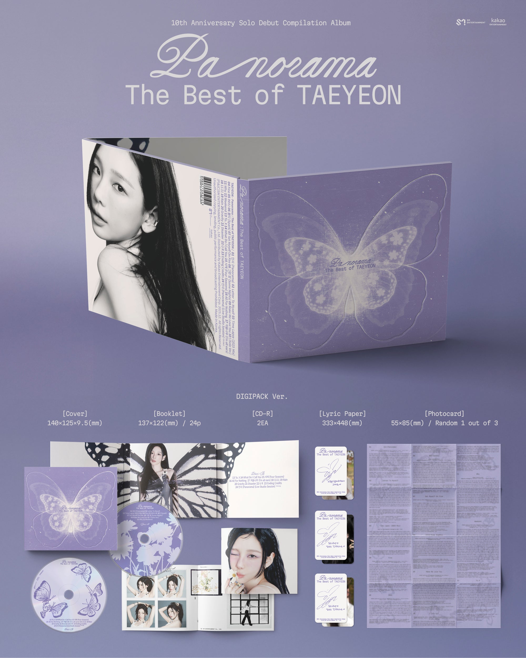 TAEYEON [PANORAMA : THE BEST OF TAEYEON] (DIGIPACK VER.)