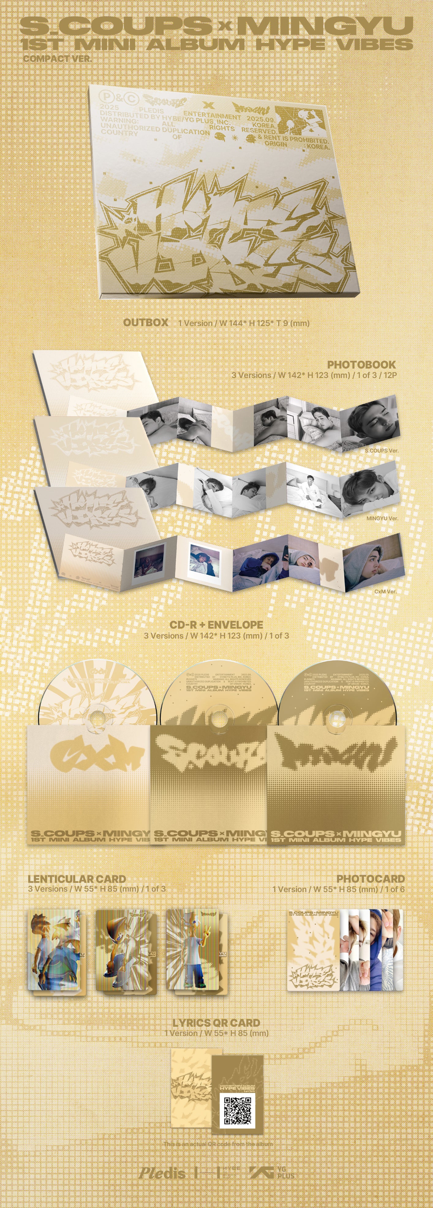 S.COUPS X MINGYU 1ST MINI ALBUM [HYPE VIBES] (COMPACT VER.)