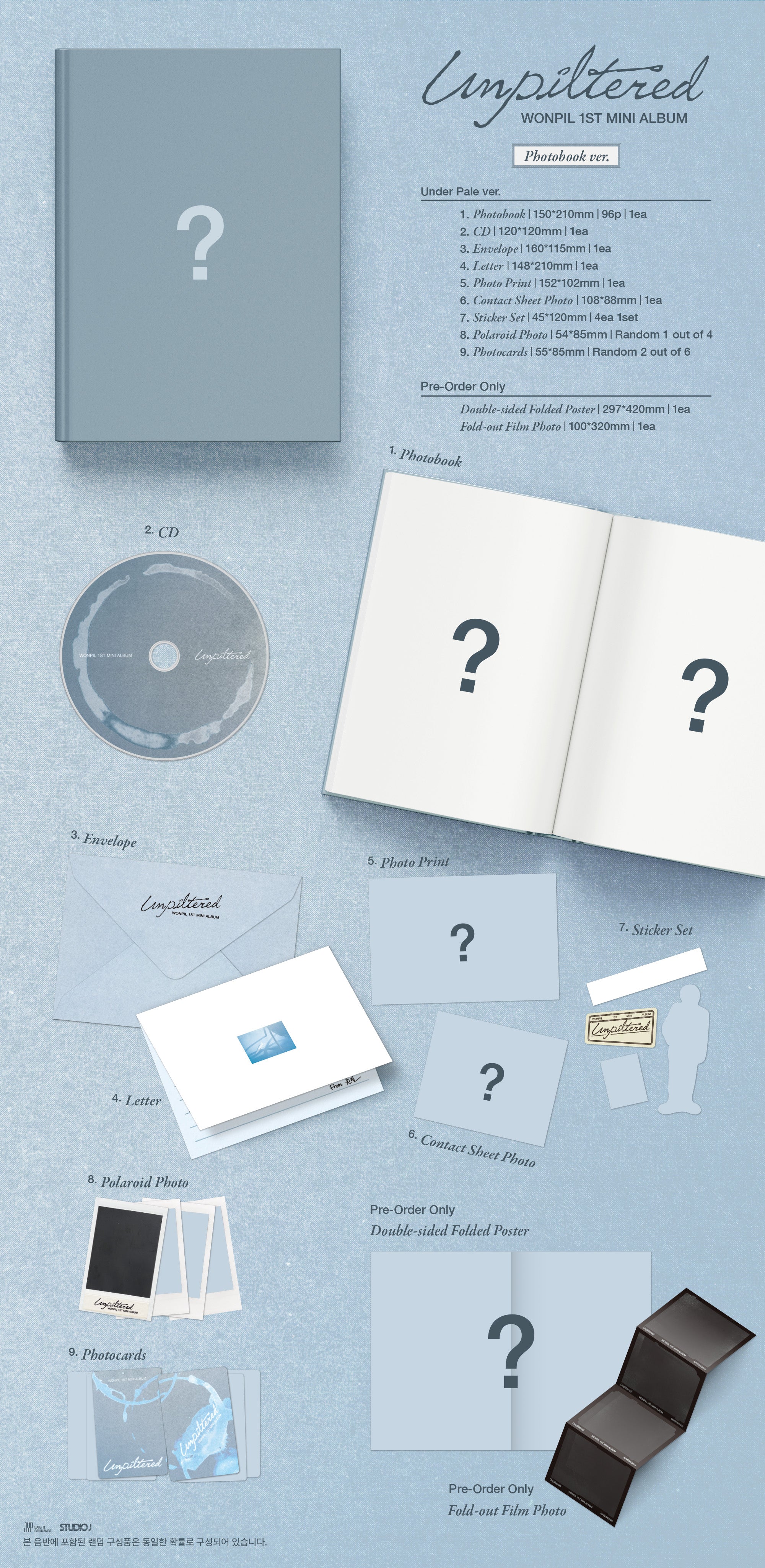 WONPIL 1ST MINI ALBUM [UNPILTERED] (PHOTOBOOK VER.)