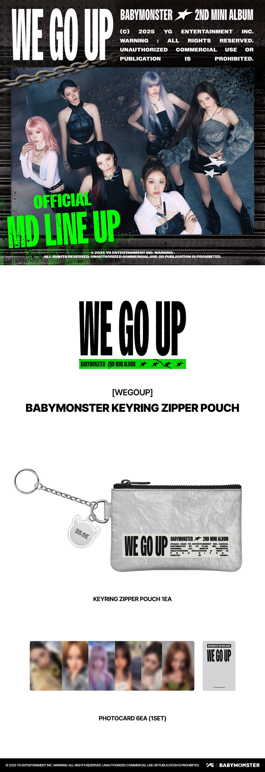 BABYMONSTER KEYRING ZIPPER POUCH [WEGOUP]