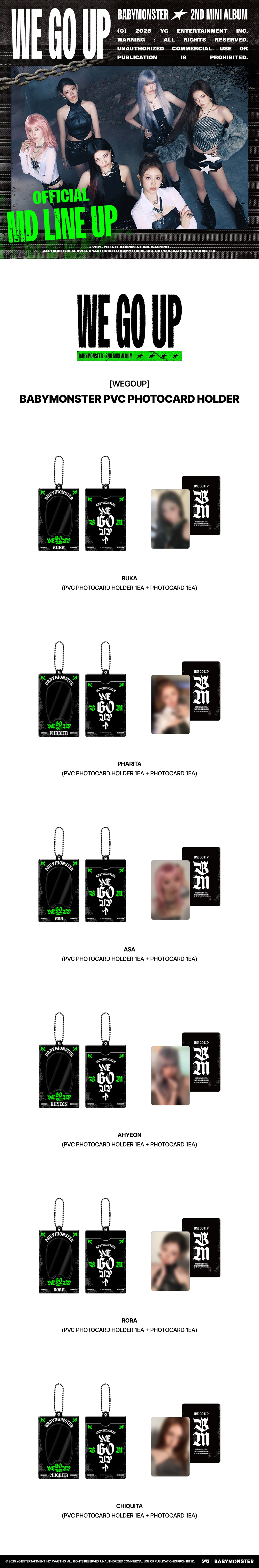 BABYMONSTER PVC PHOTOCARD HOLDER [WEGOUP]