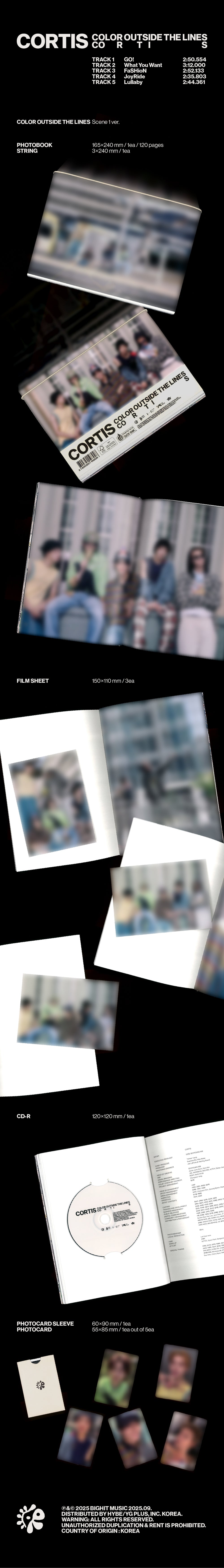 CORTIS 1ST EP ALBUM [COLOR OUTSIDE THE LINES] (PHOTOBOOK VER.)