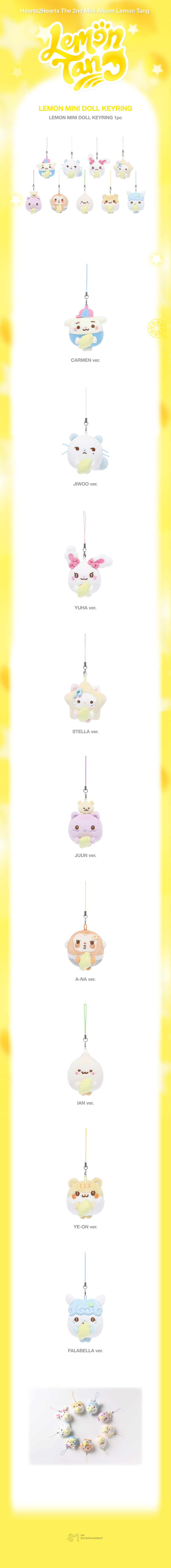 HEARTS2HEARTS LEMON MINI DOLL KEYRING [2ND MINI ALBUM [LEMON TANG] MD]
